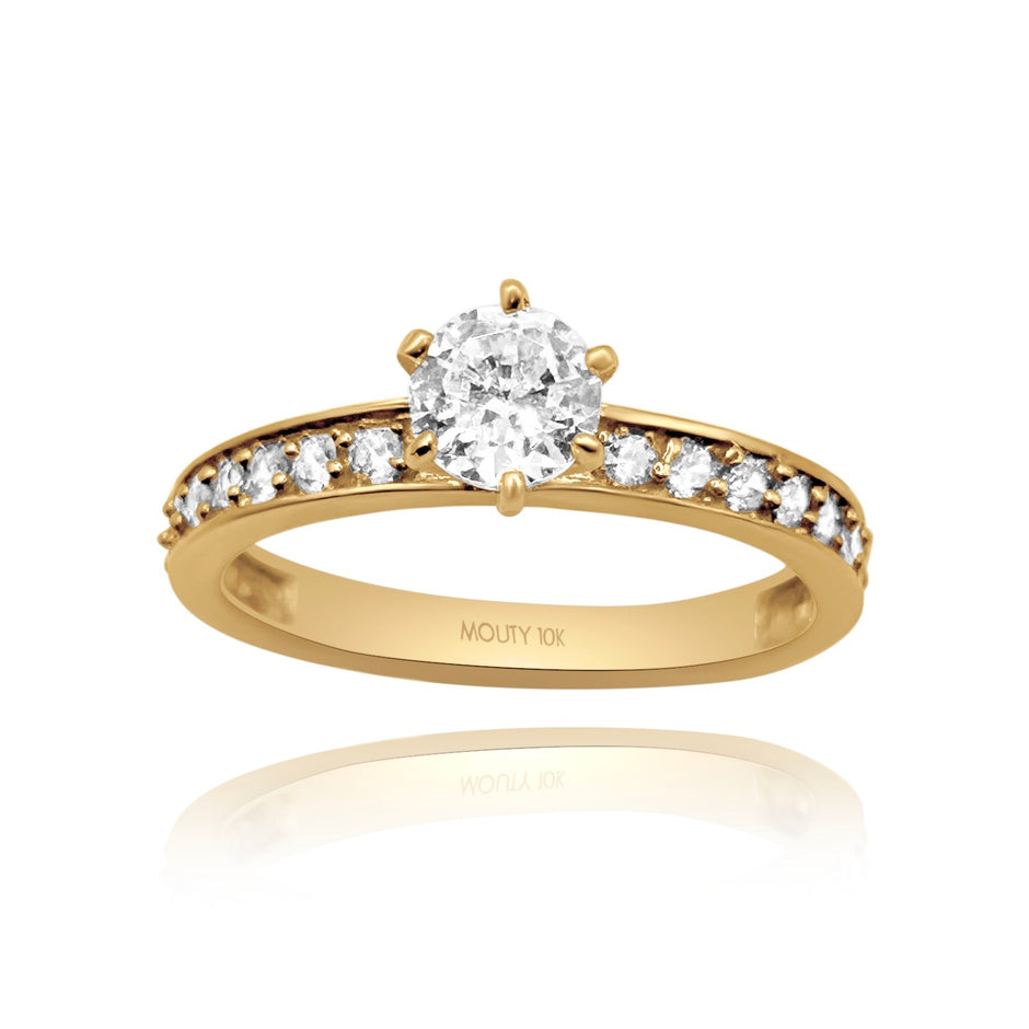 Anillo de compromiso en oro