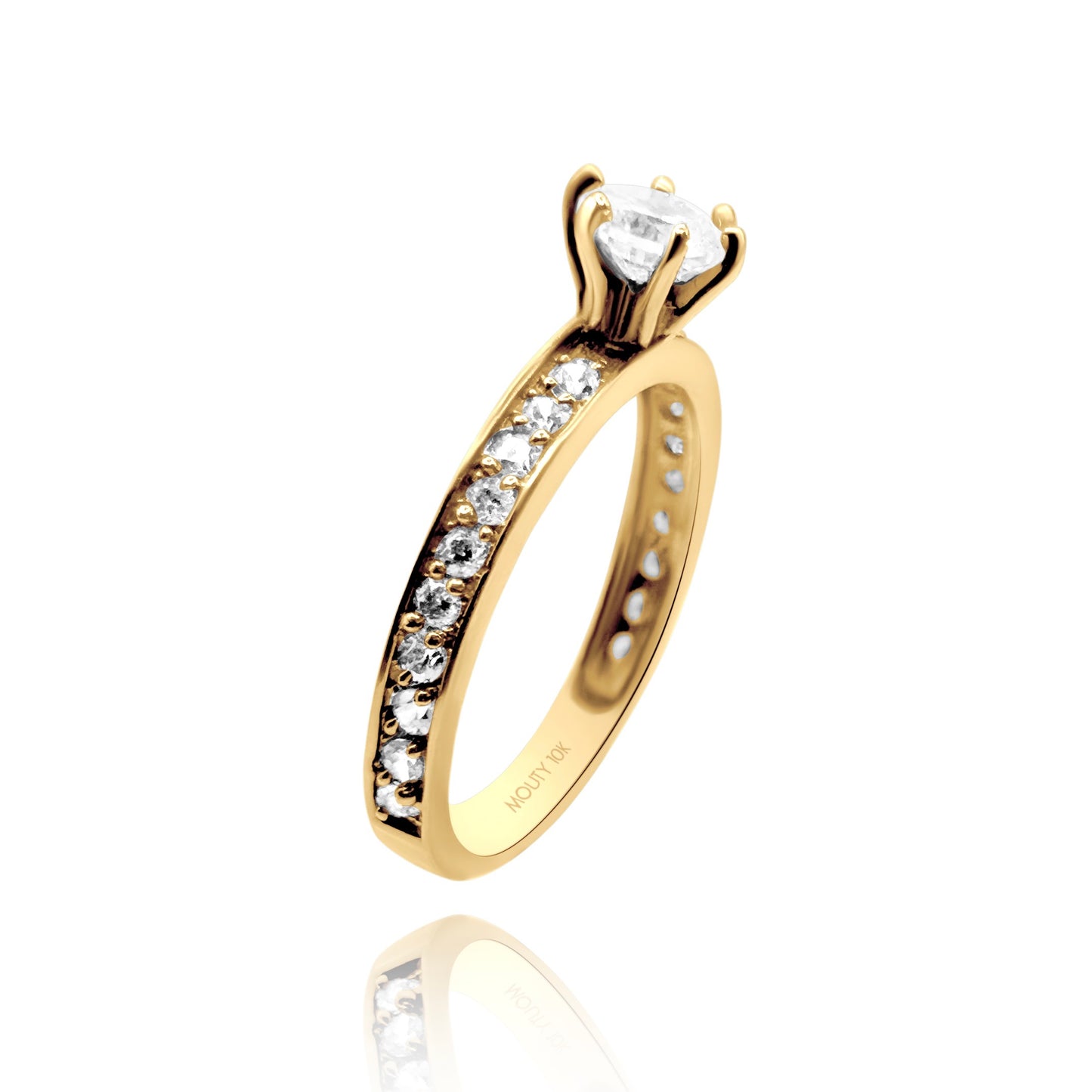 Anillo de compromiso en oro