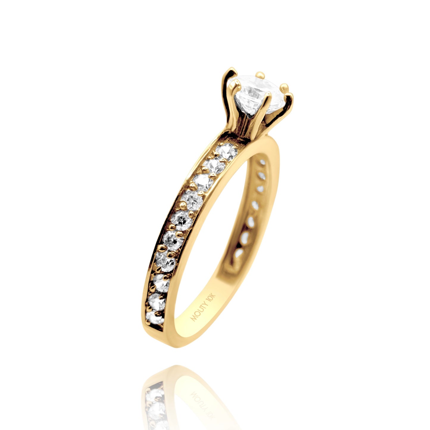 Anillo de compromiso en oro