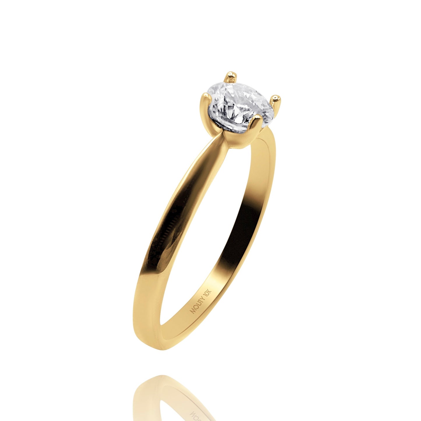 Anillo de compromiso en oro