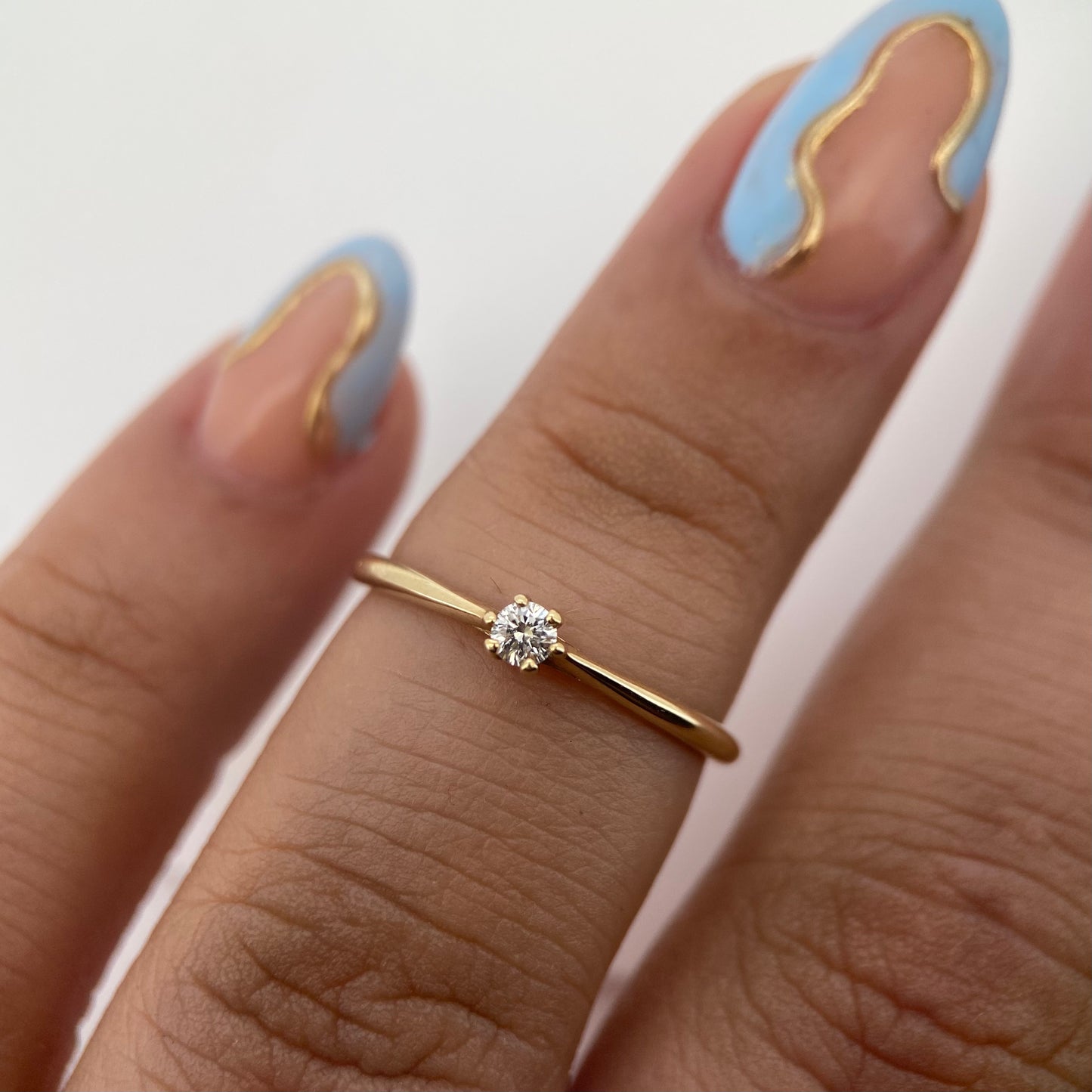 Anillo de compromiso en oro