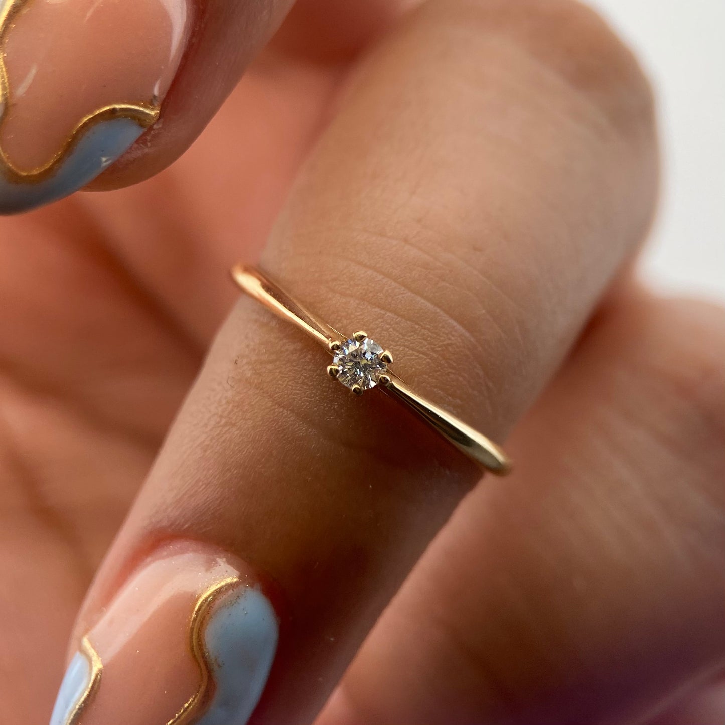 Anillo de compromiso en oro