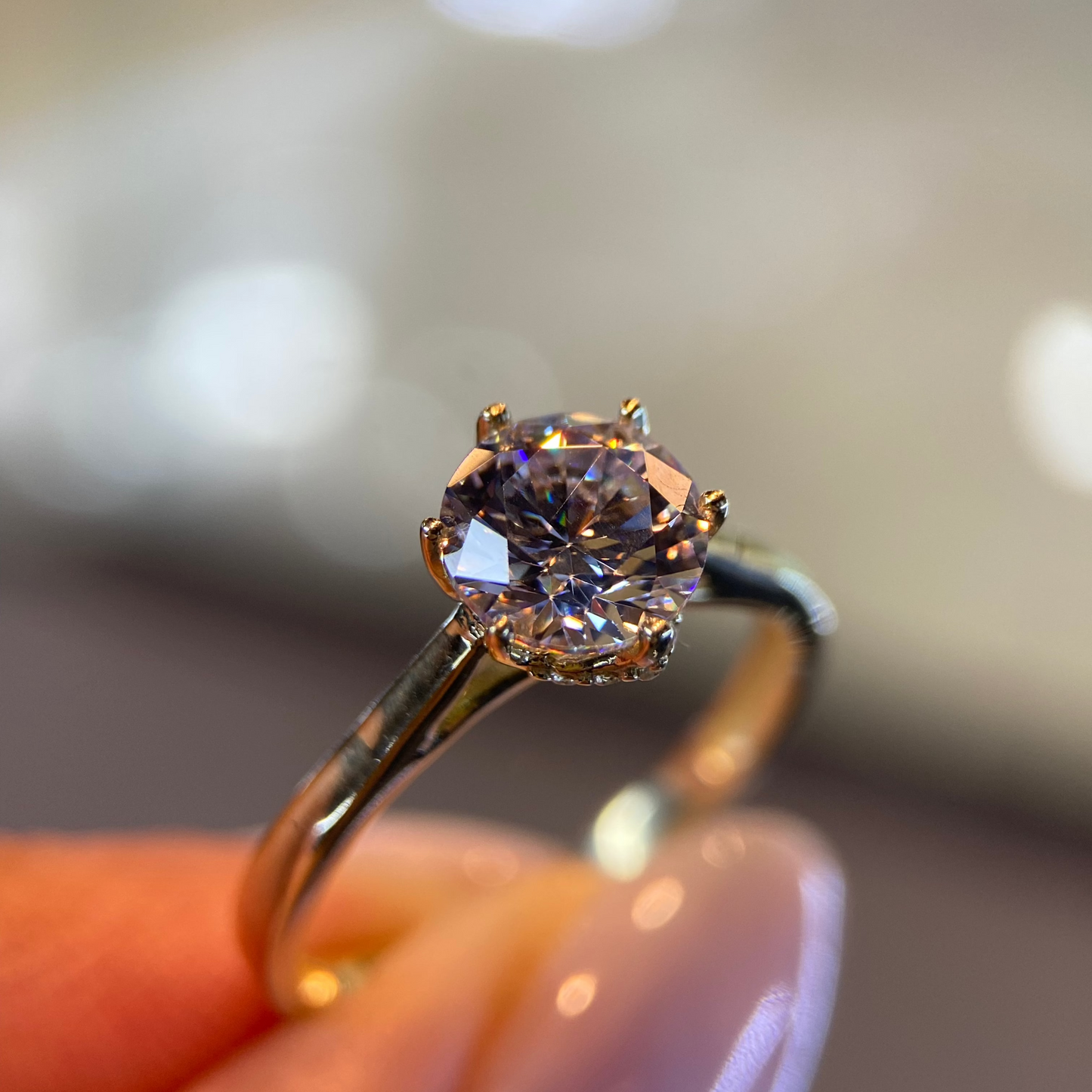 Anillo de compromiso en oro