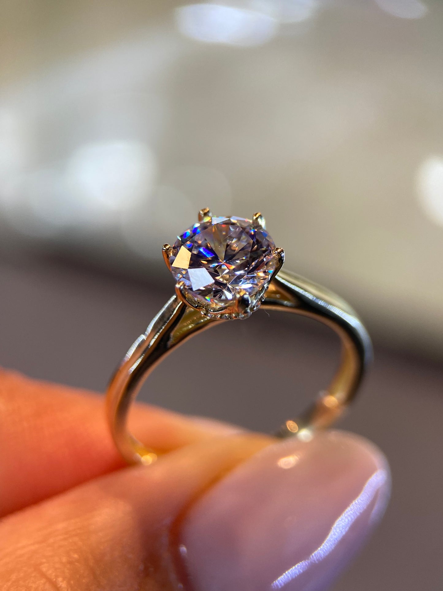 Anillo de compromiso en oro