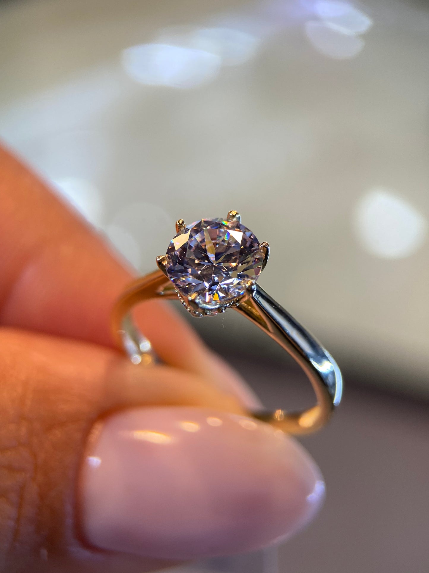 Anillo de compromiso en oro