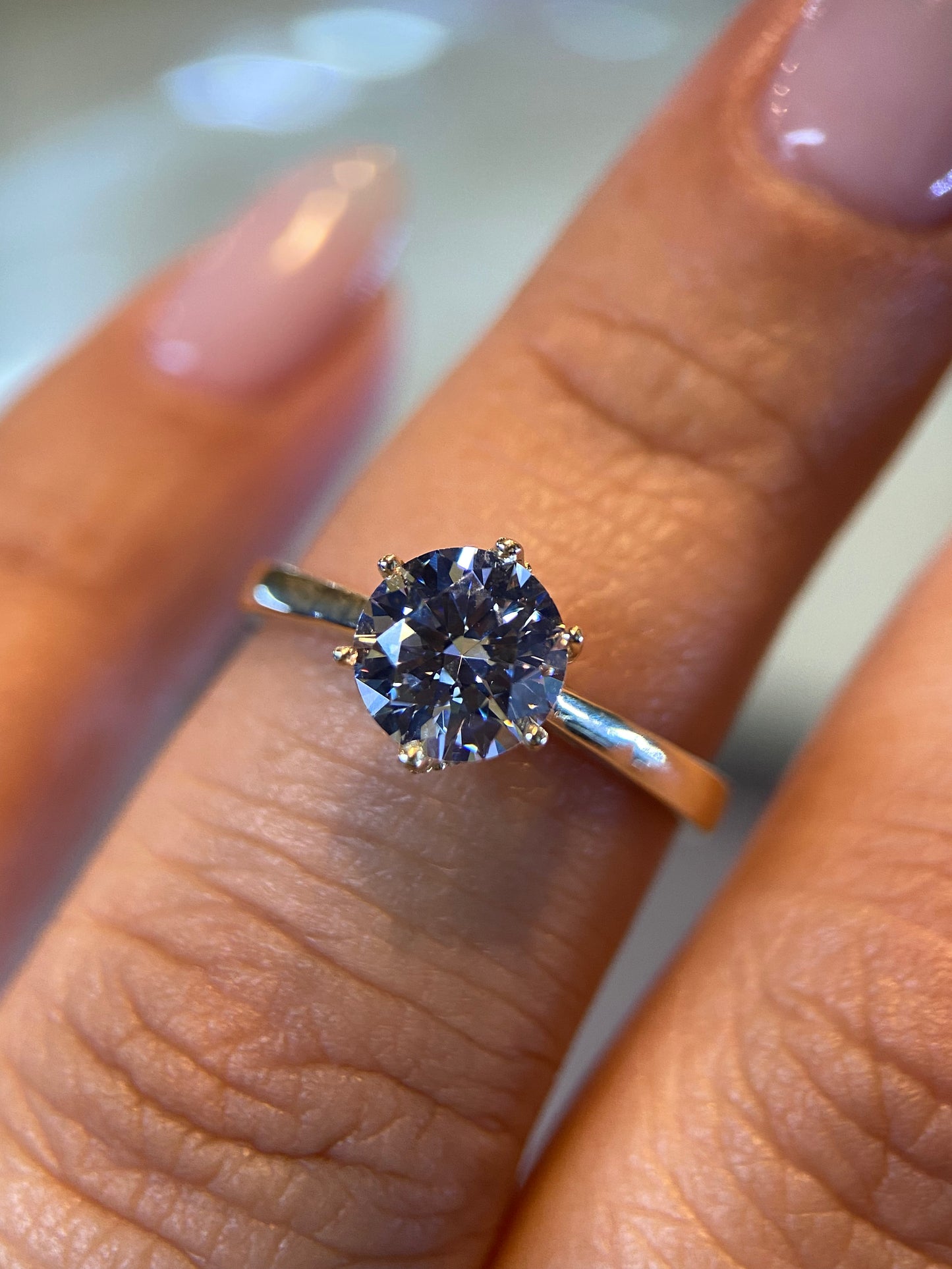 Anillo de compromiso en oro