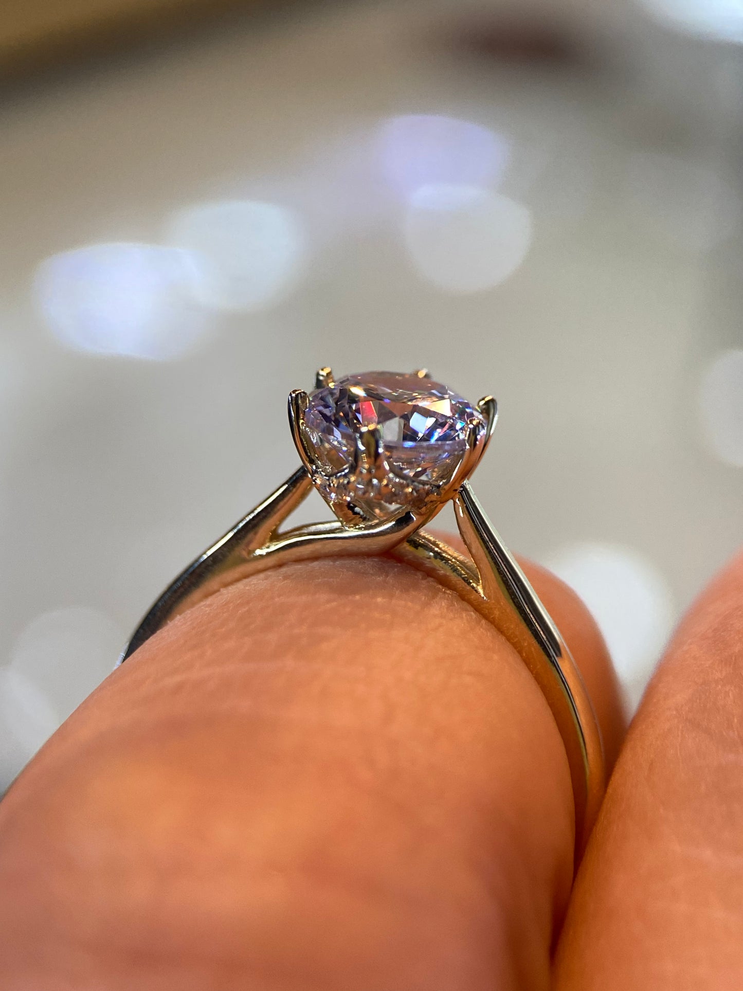 Anillo de compromiso en oro