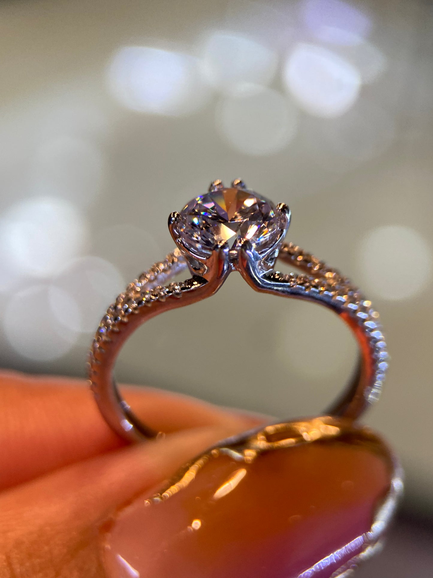 Anillo de compromiso en oro