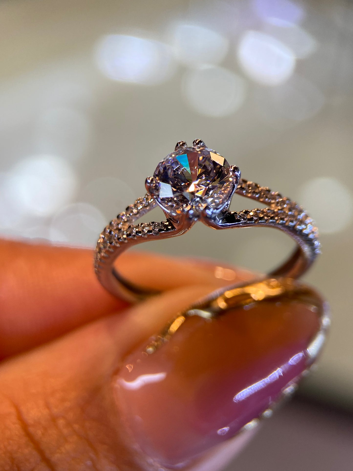 Anillo de compromiso en oro