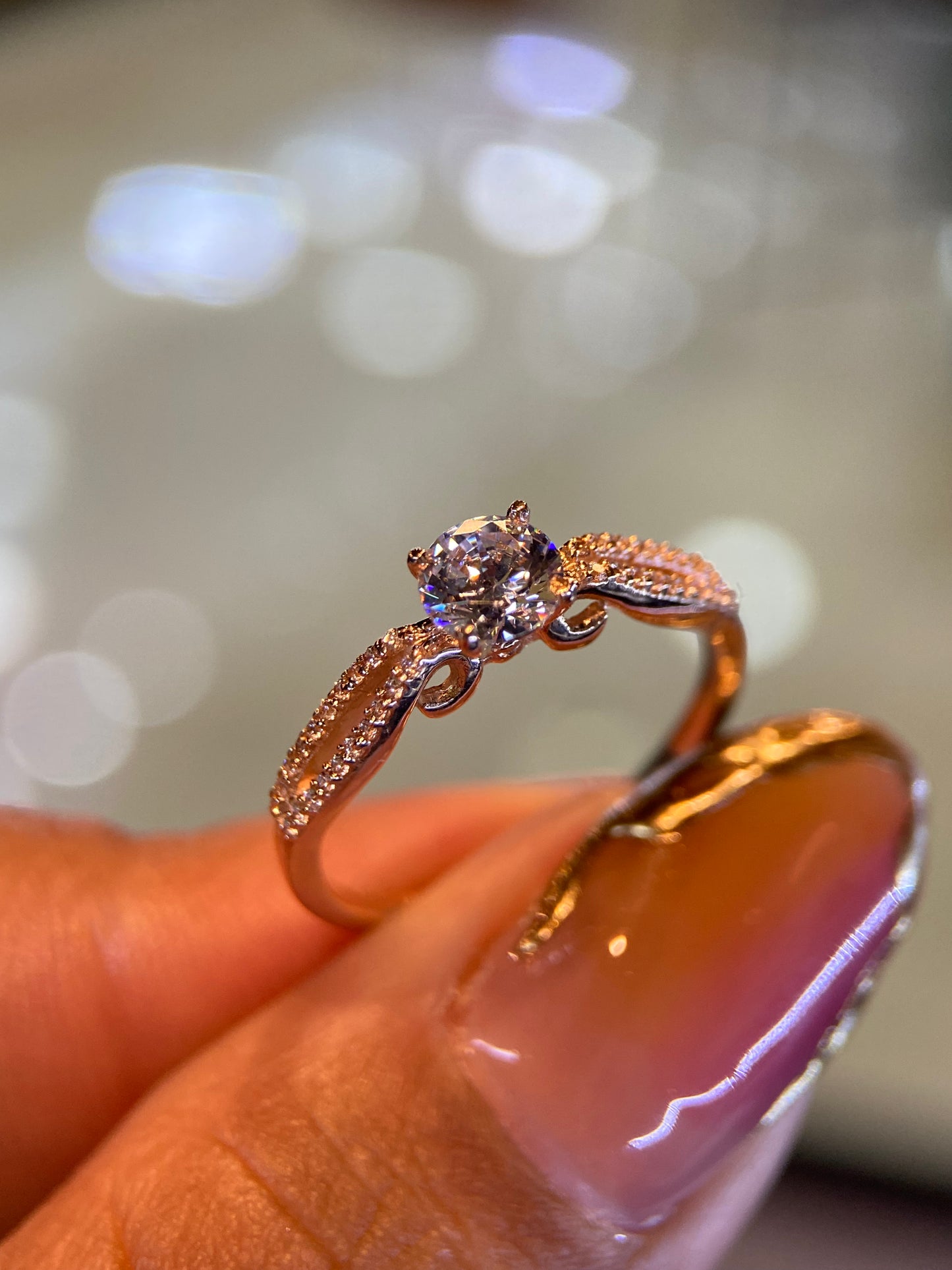 Anillo de compromiso en oro