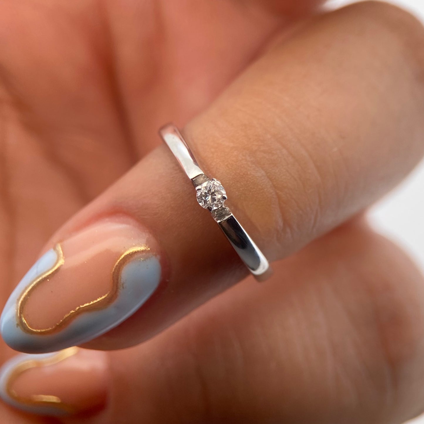 Anillo de compromiso en oro