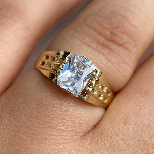 Anillos de hombre en oro 10 kilates Mouty Joyeria