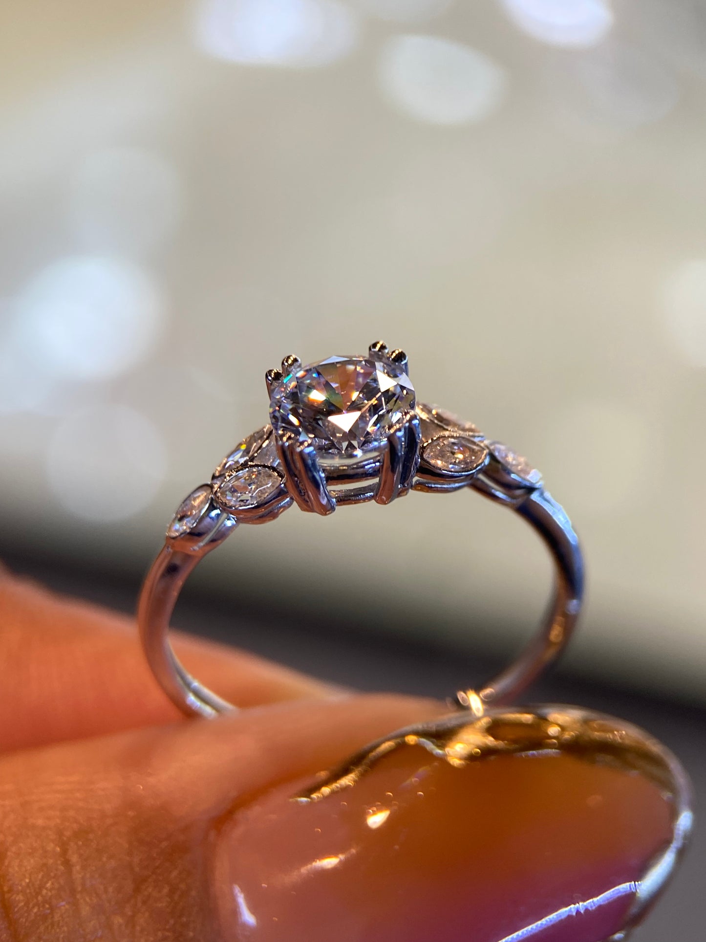Anillo de compromiso en oro