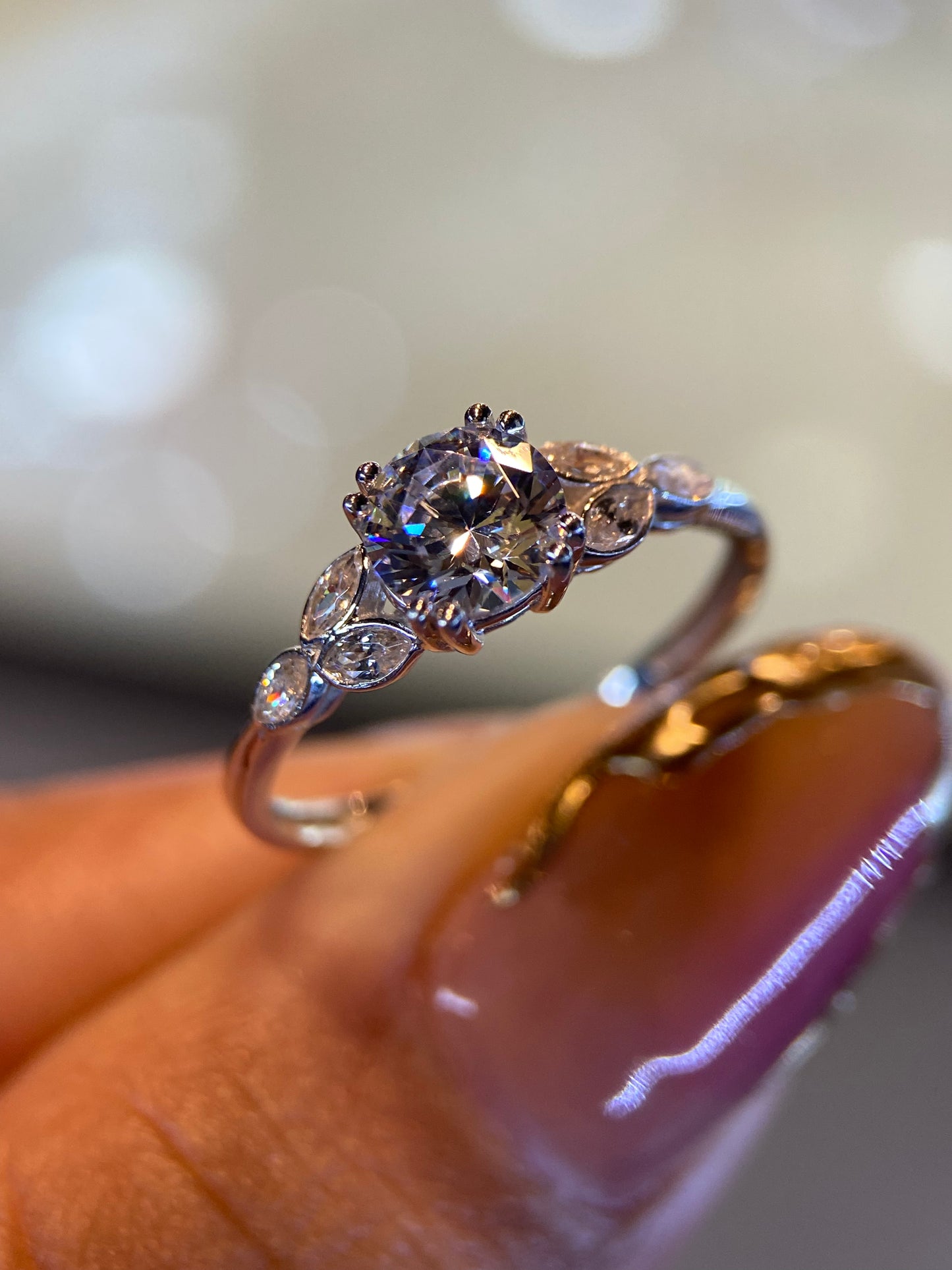 Anillo de compromiso en oro