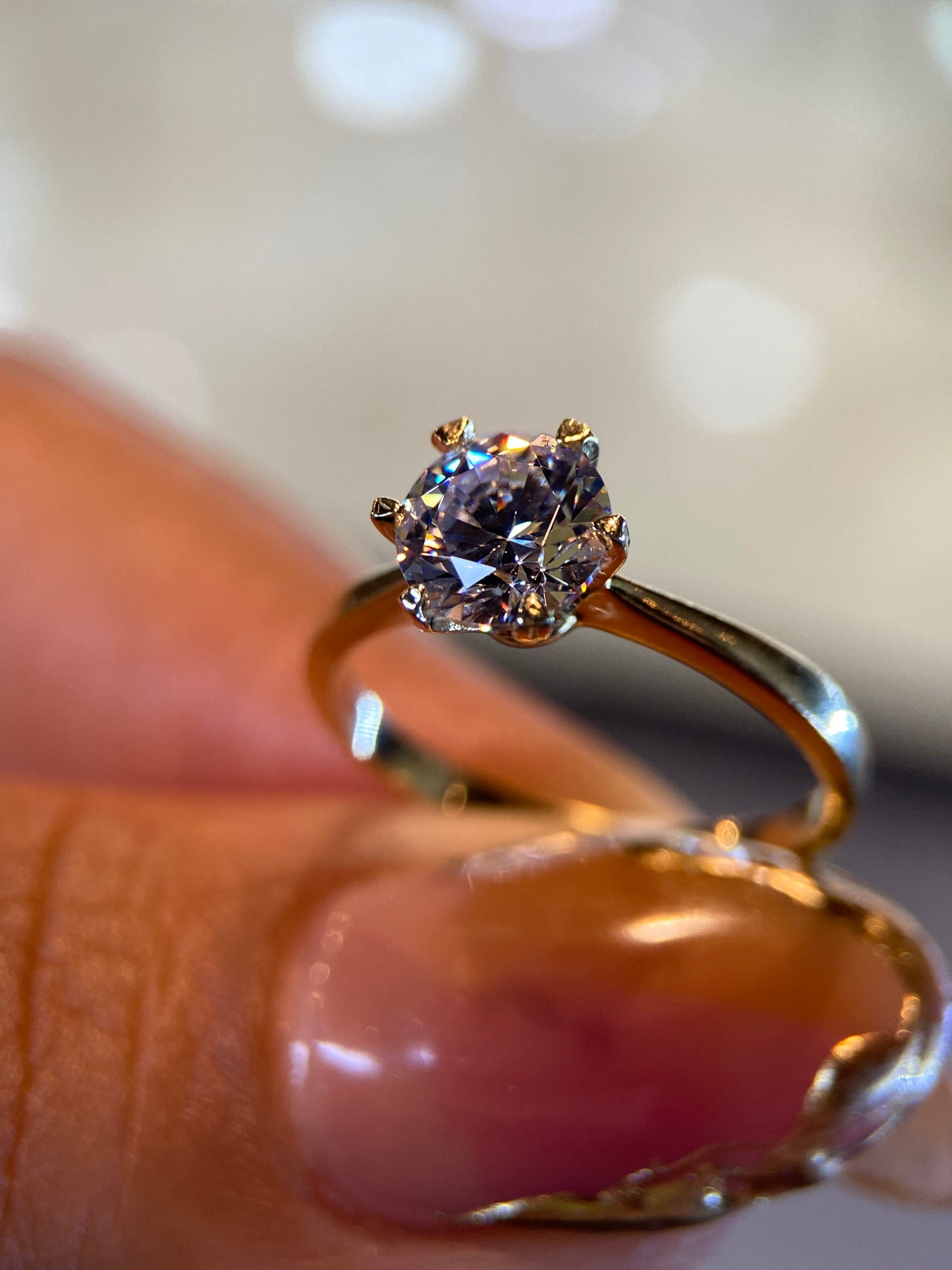 Anillo de compromiso en oro