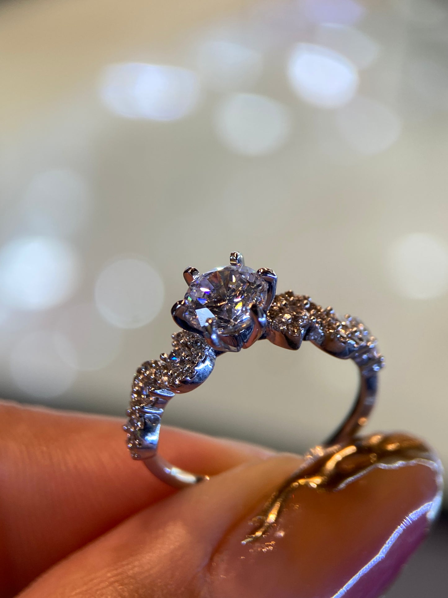 Anillo de compromiso en oro