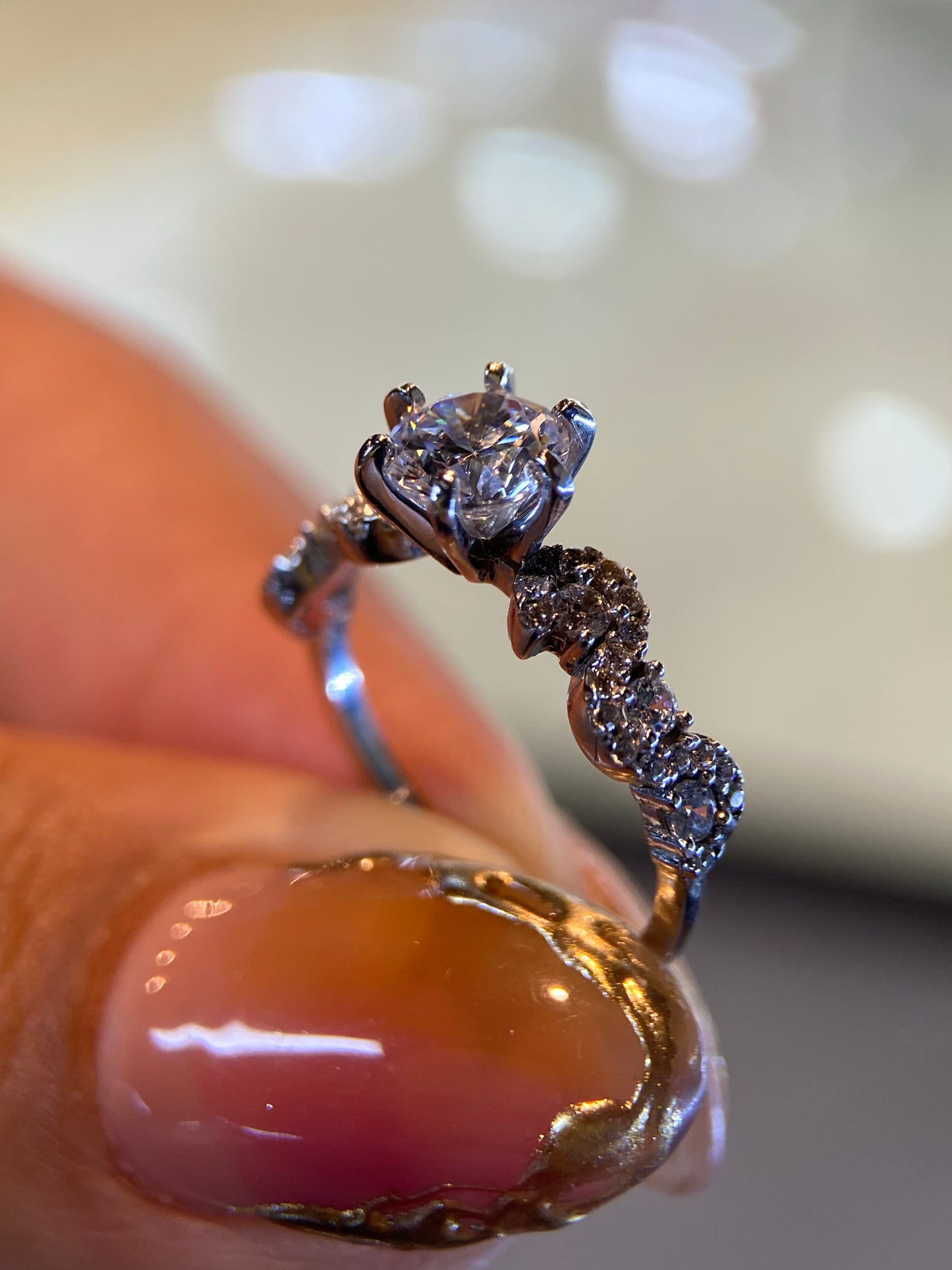 Anillo de compromiso en oro