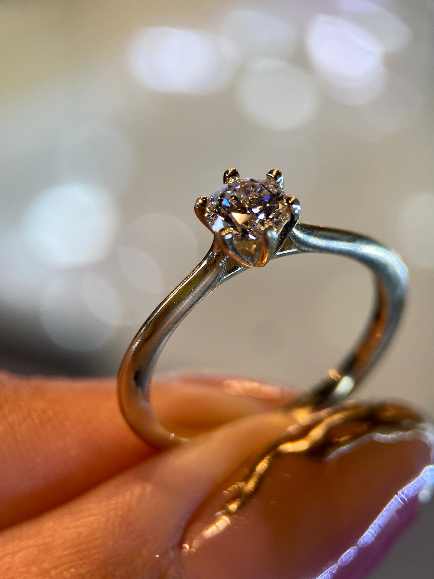 Anillo de compromiso en oro