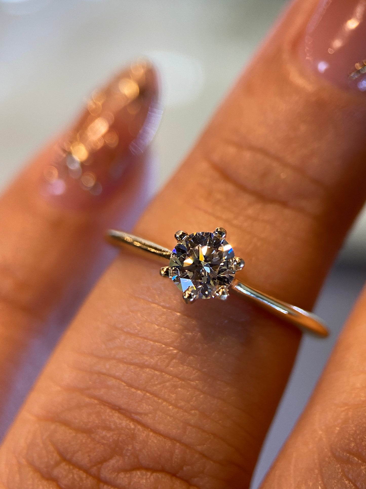 Anillo de compromiso en oro