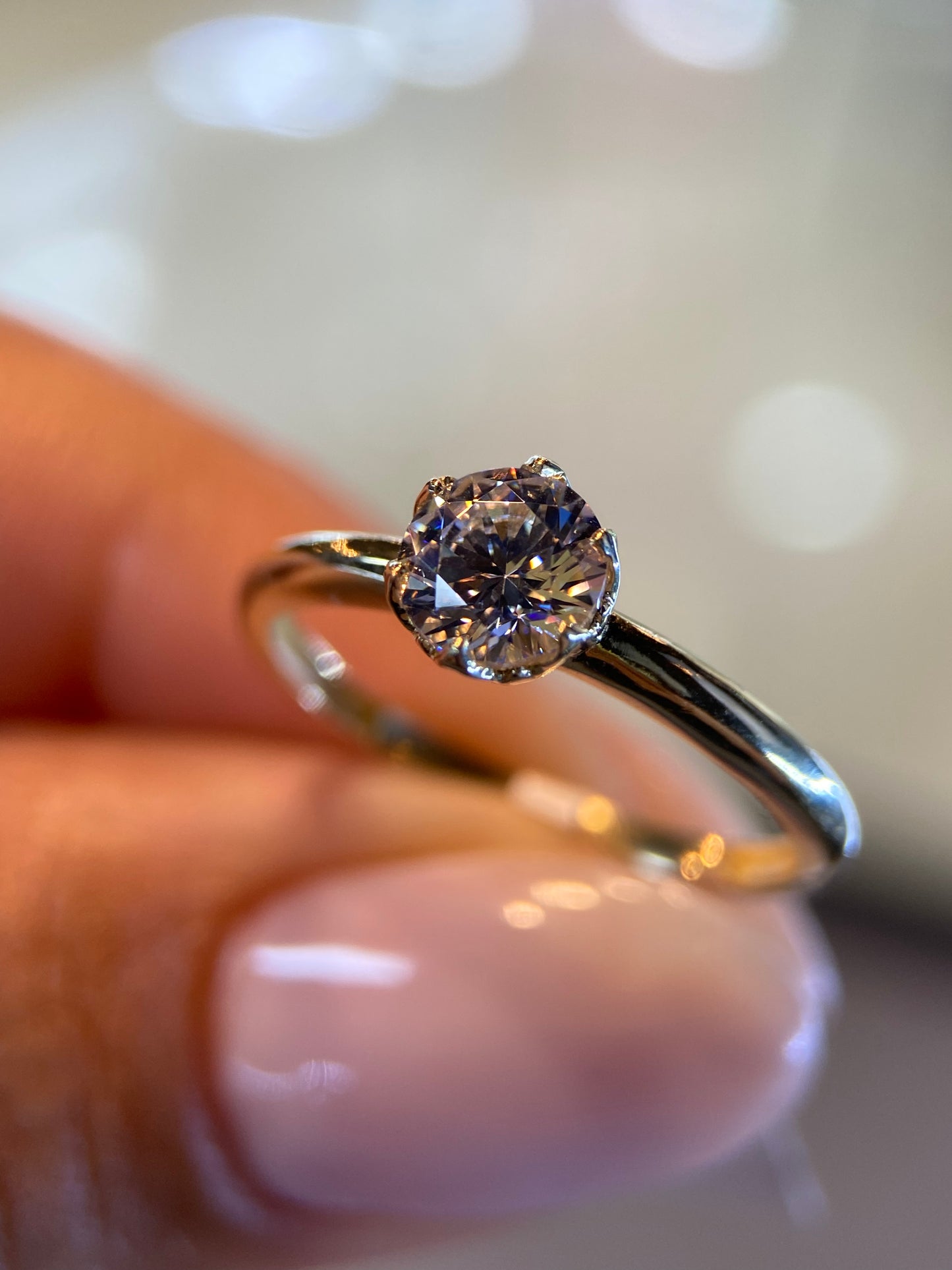 Anillo de compromiso en oro