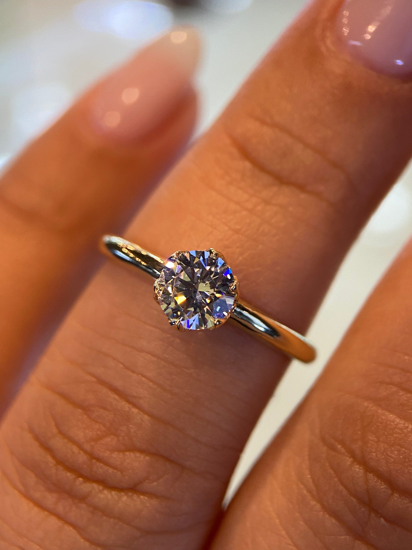 Anillo de compromiso en oro