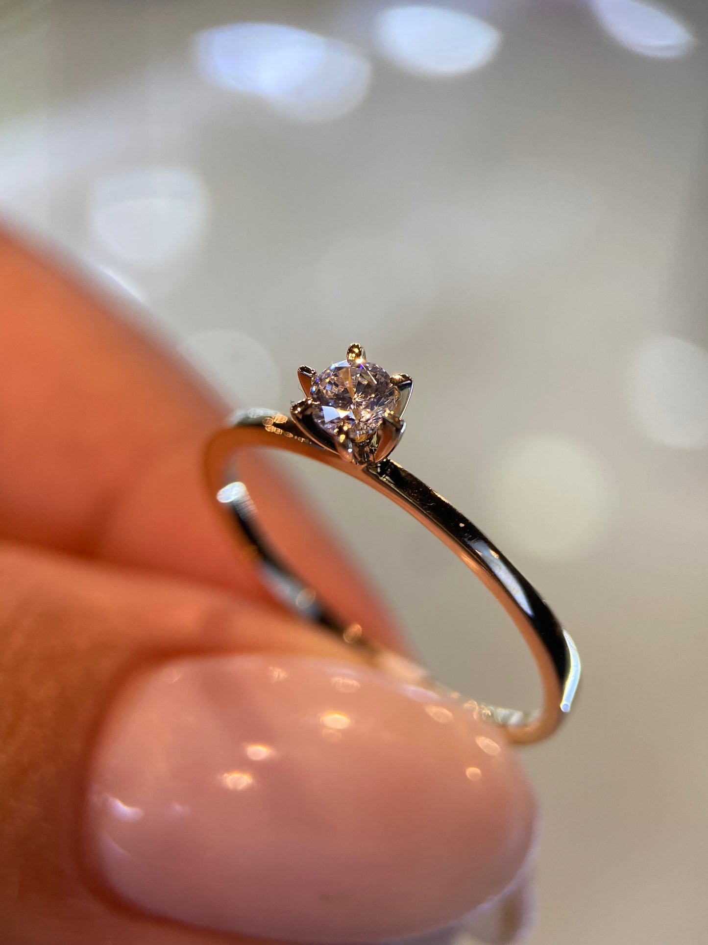 Anillo de compromiso en oro