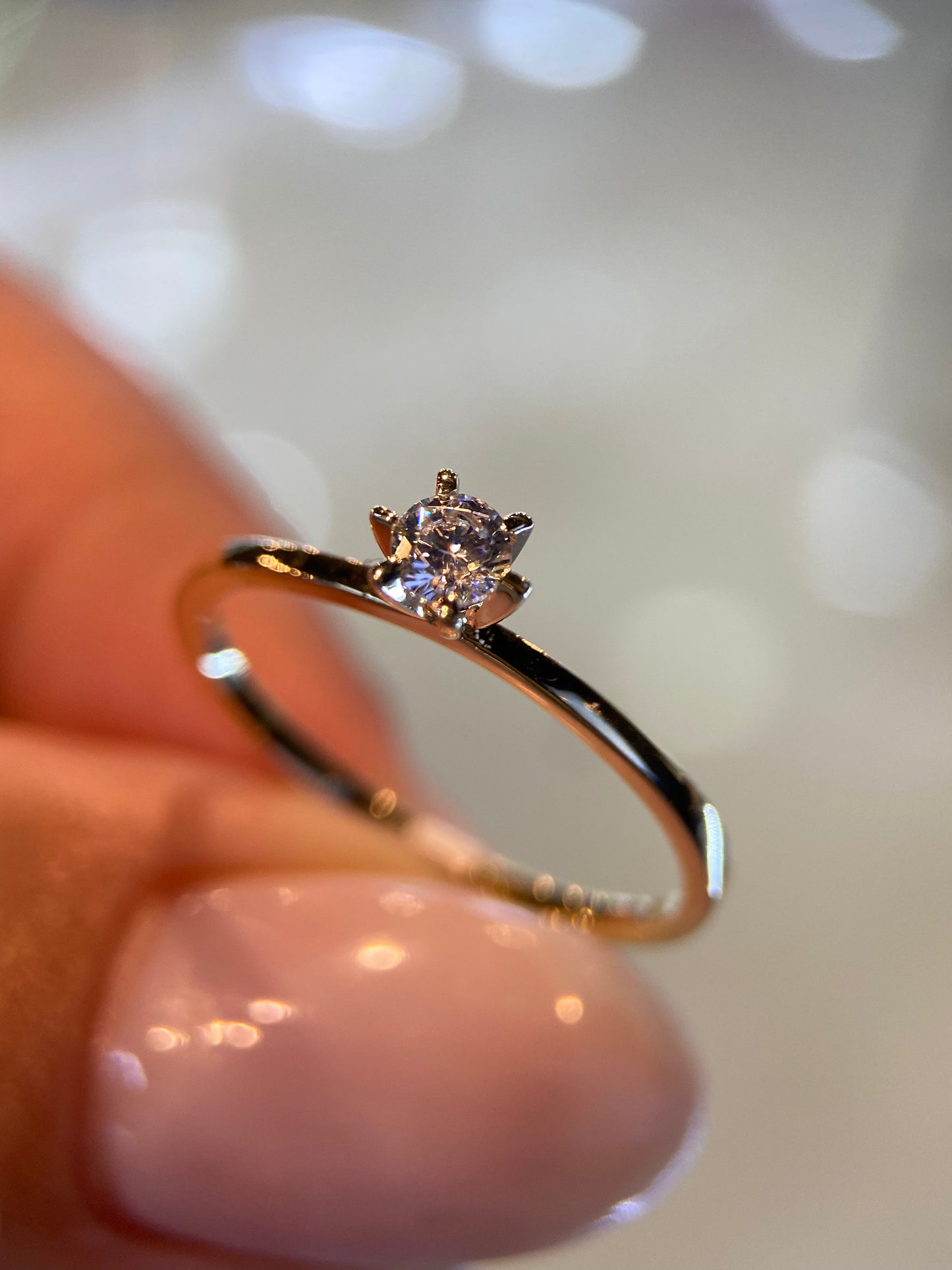 Anillo de compromiso en oro