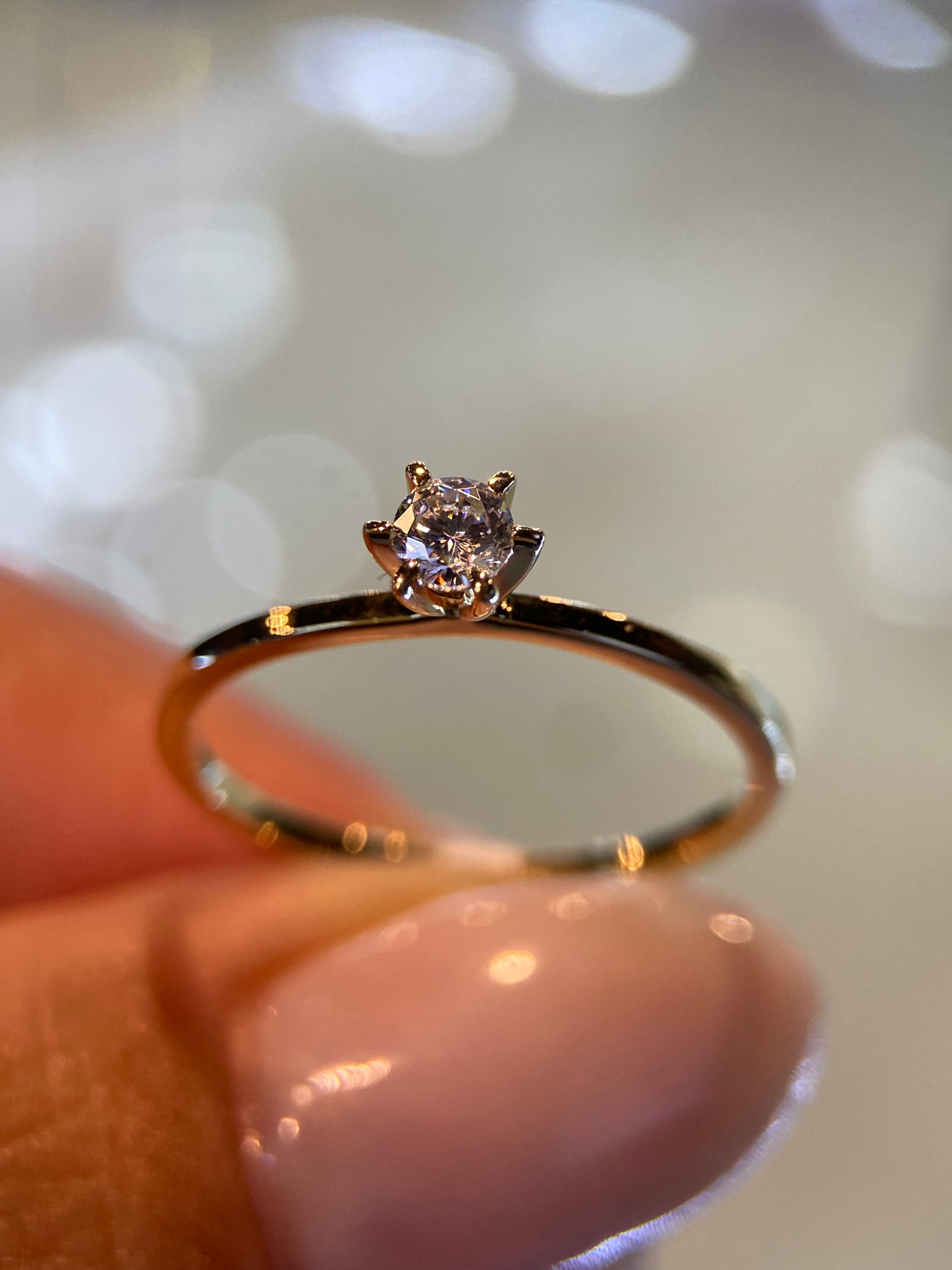 Anillo de compromiso en oro