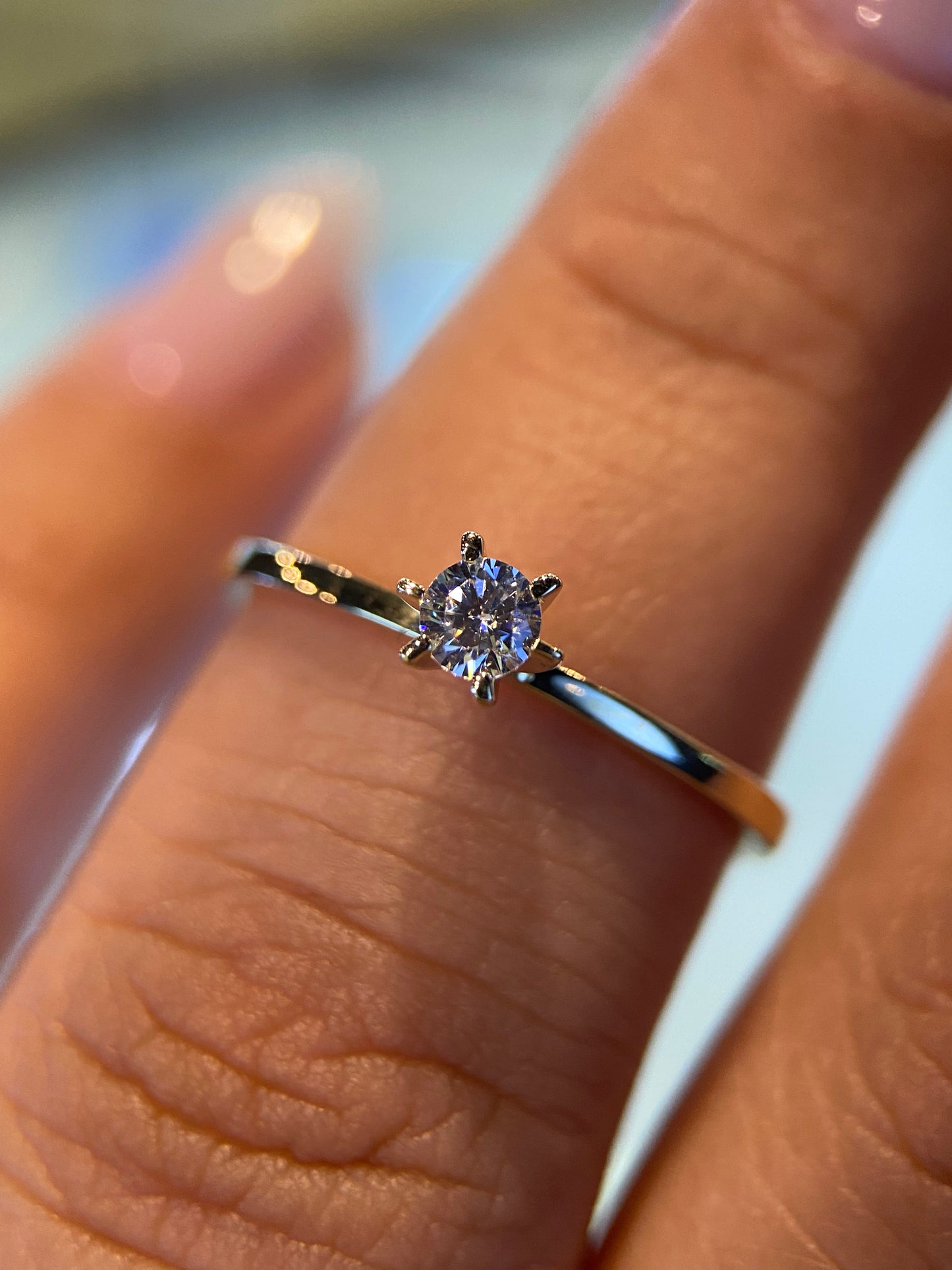 Anillo de compromiso en oro
