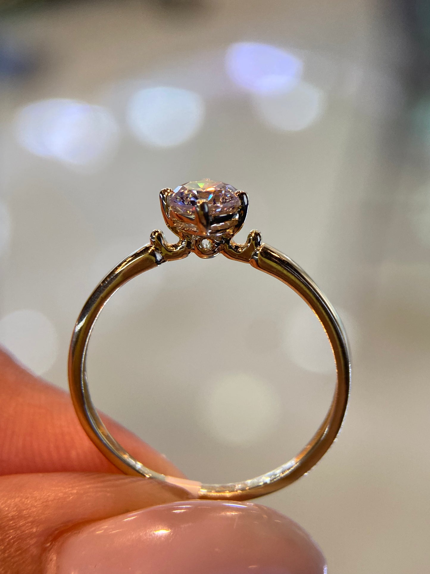 Anillo de compromiso en oro
