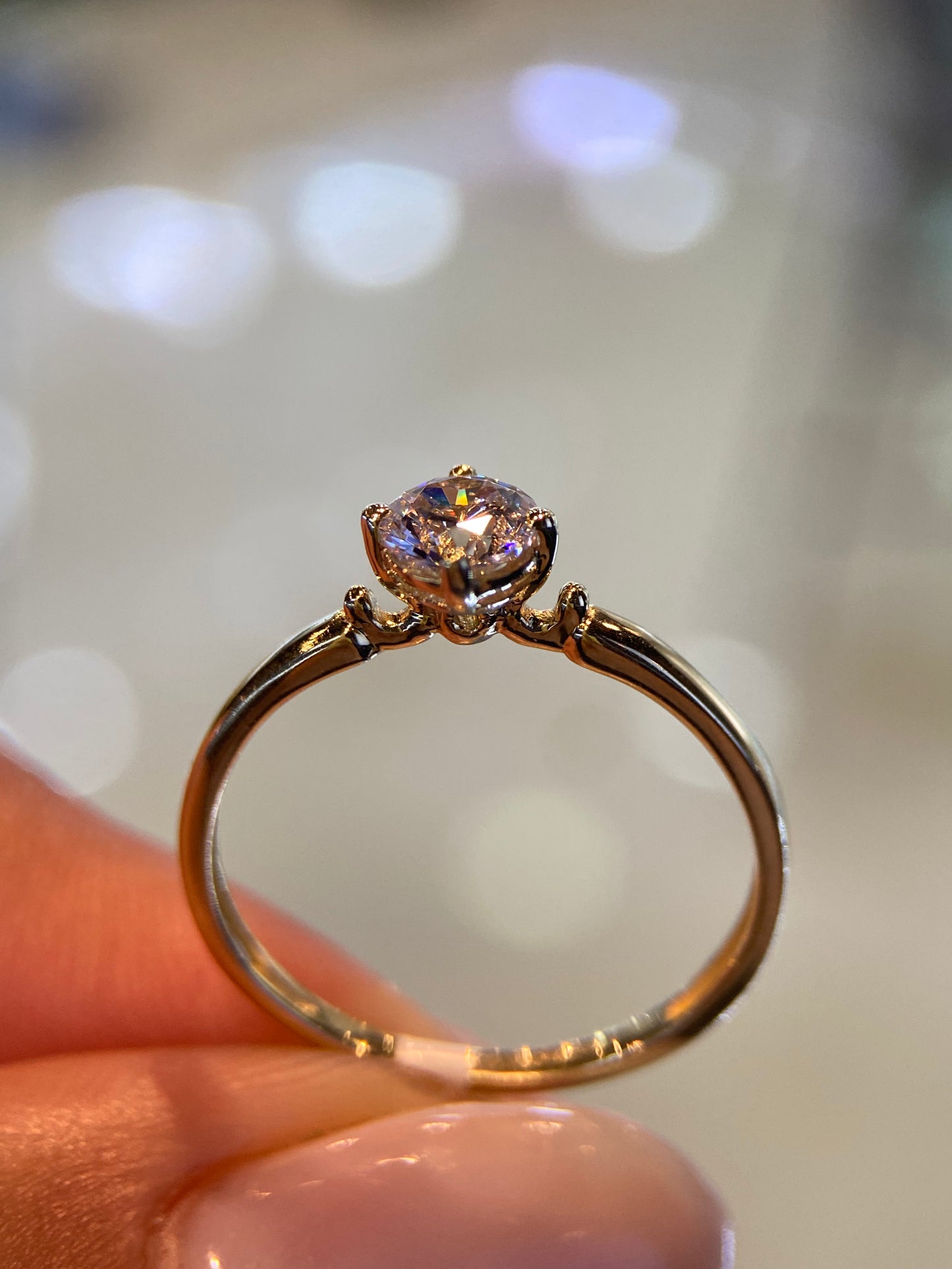 Anillo de compromiso en oro