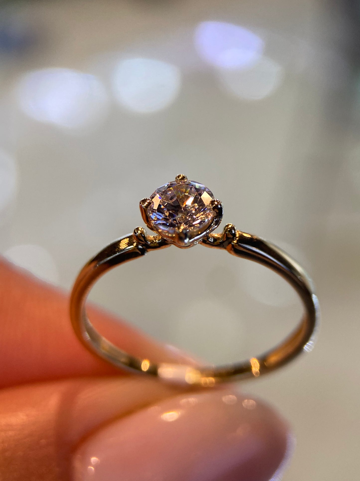 Anillo de compromiso en oro