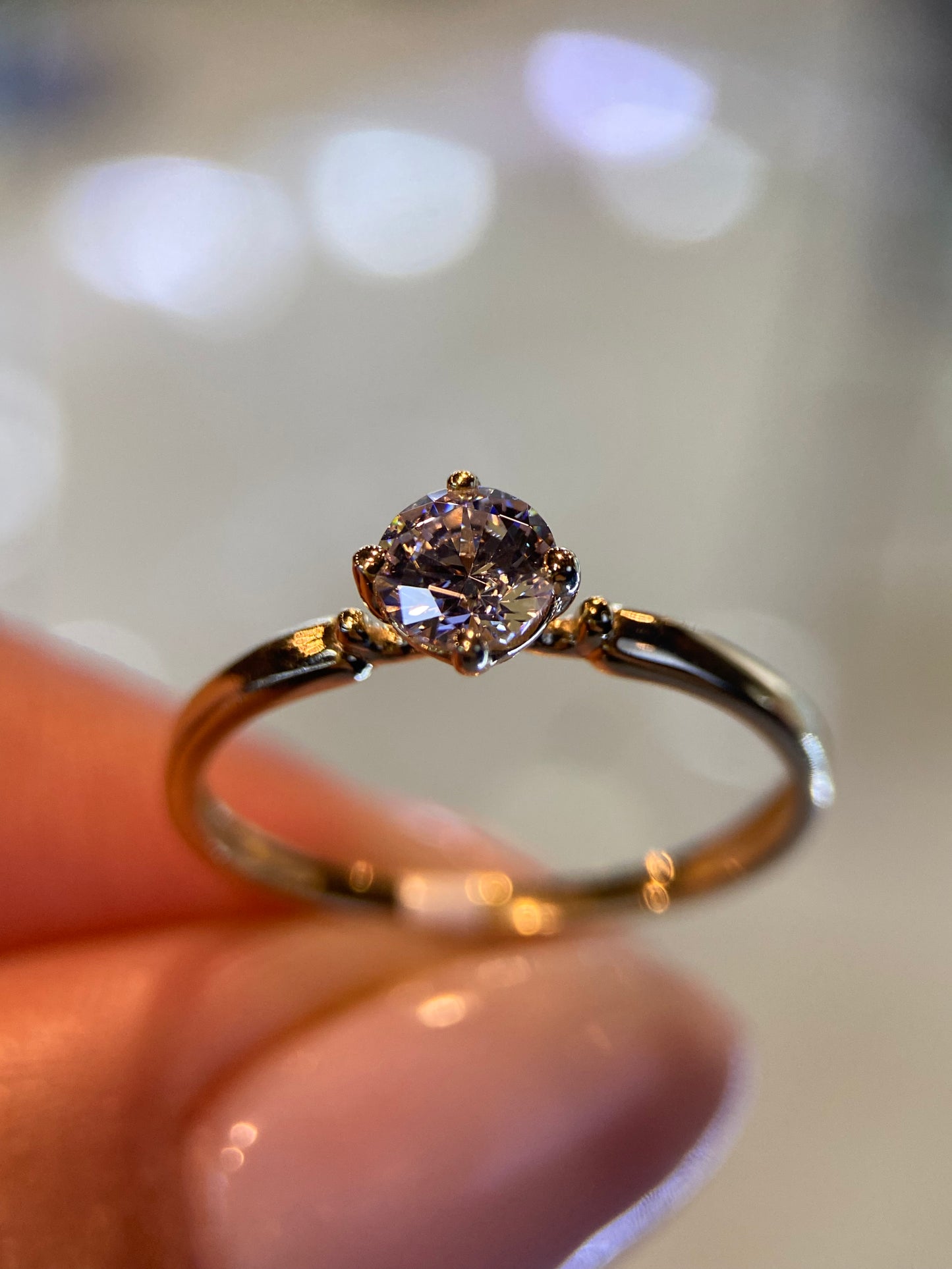 Anillo de compromiso en oro