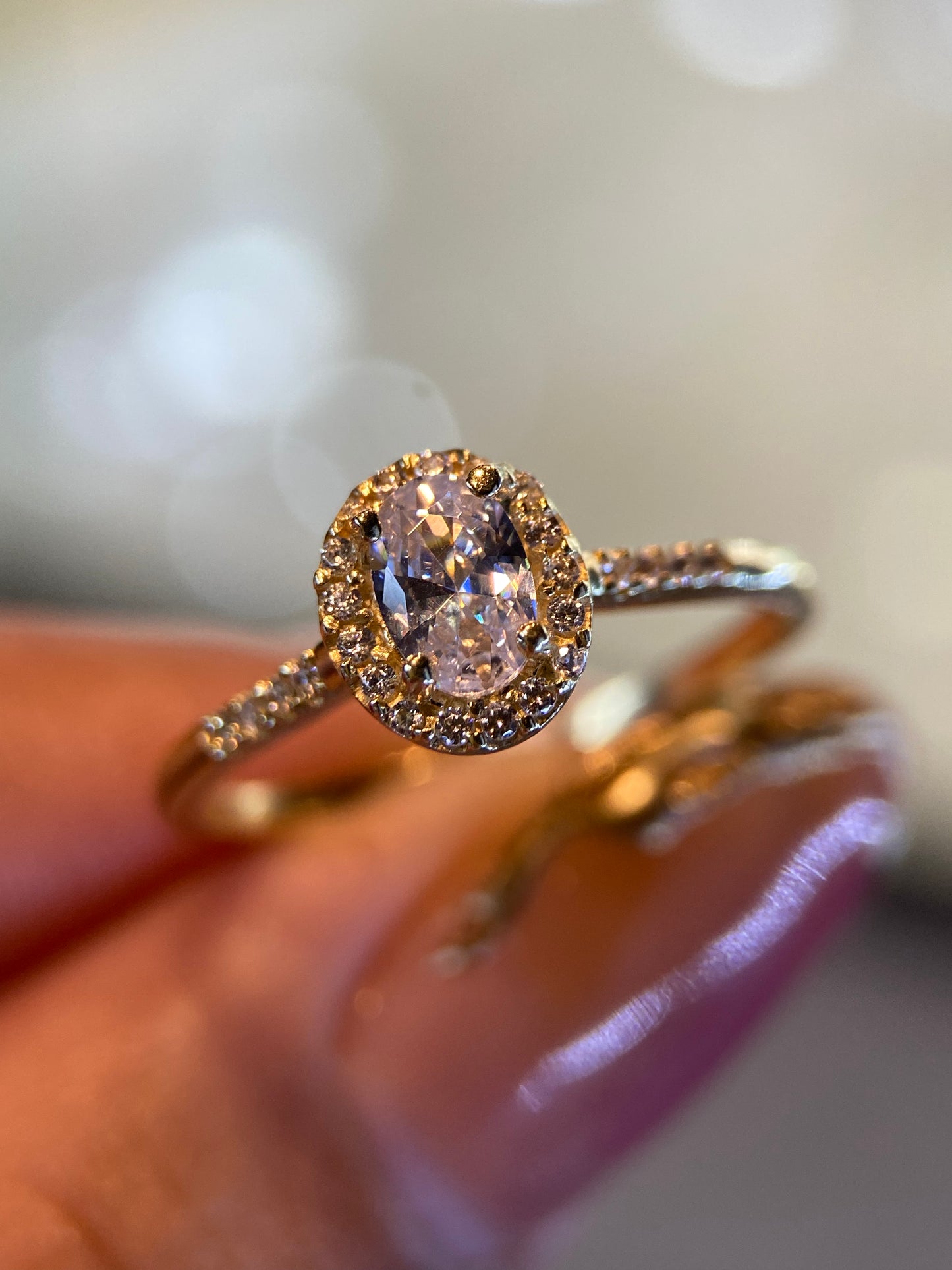 Anillo de compromiso en oro