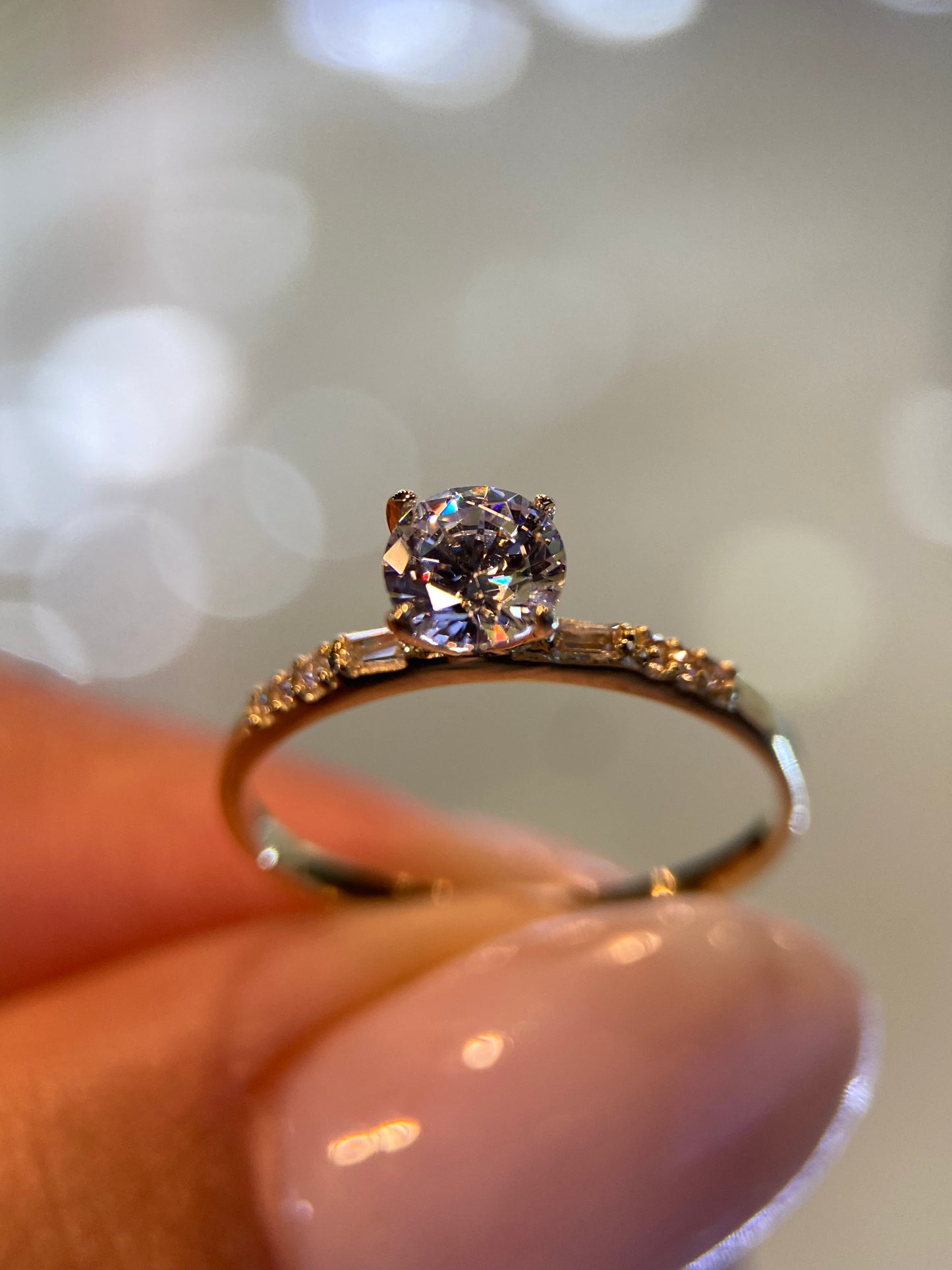 Anillo de compromiso en oro