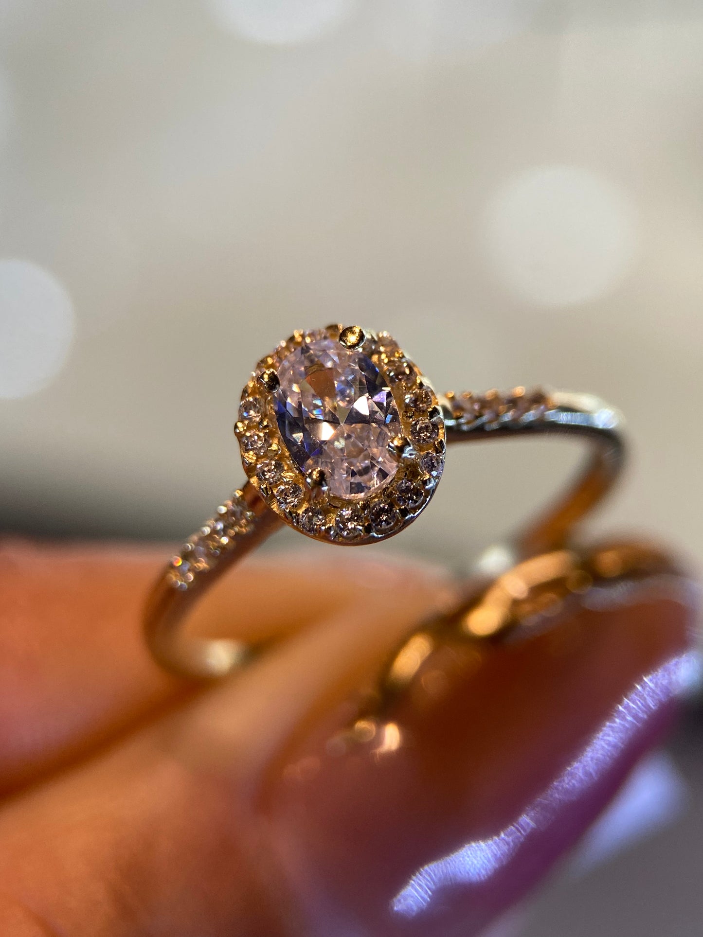 Anillo de compromiso en oro