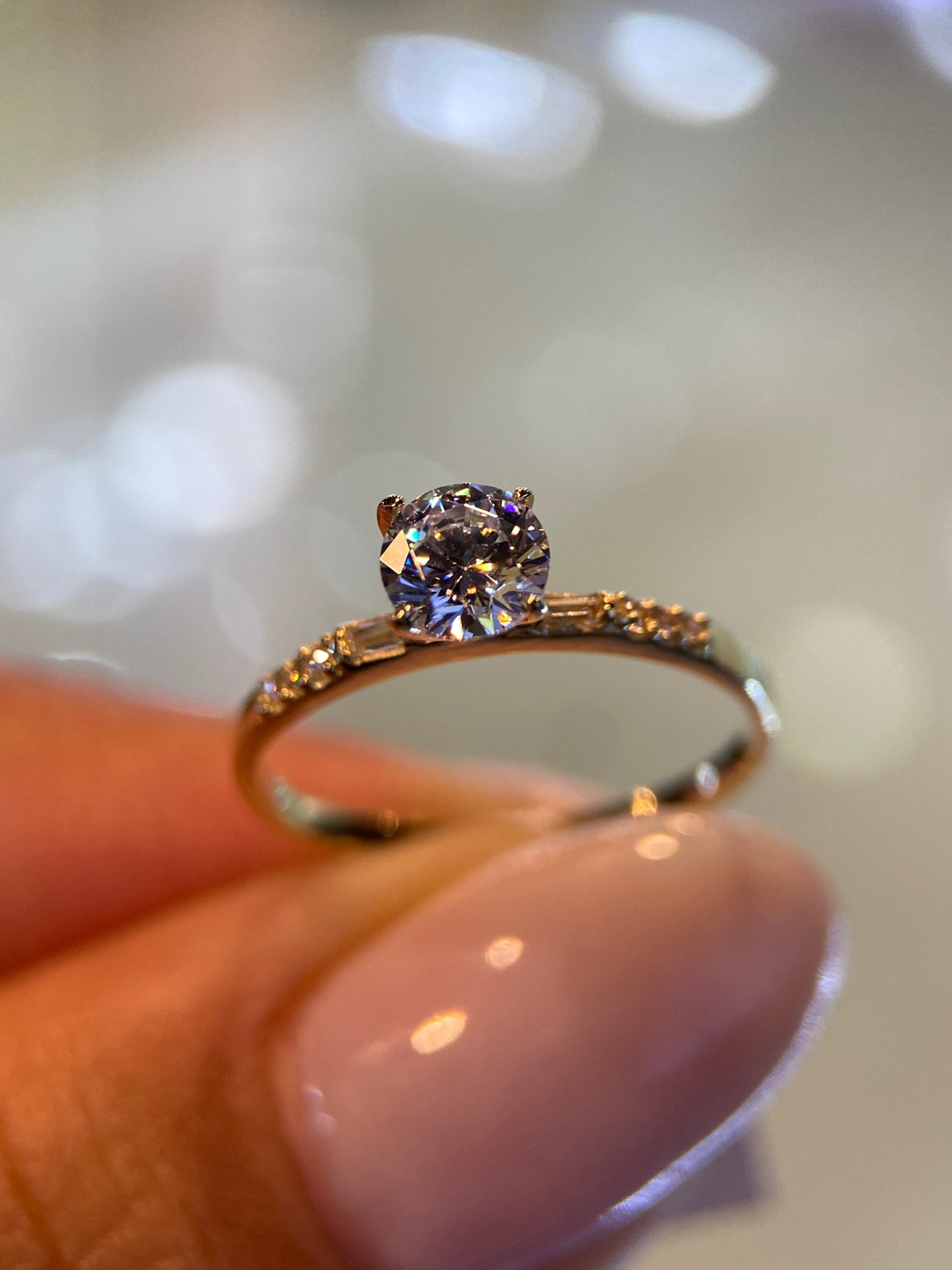 Anillo de compromiso en oro