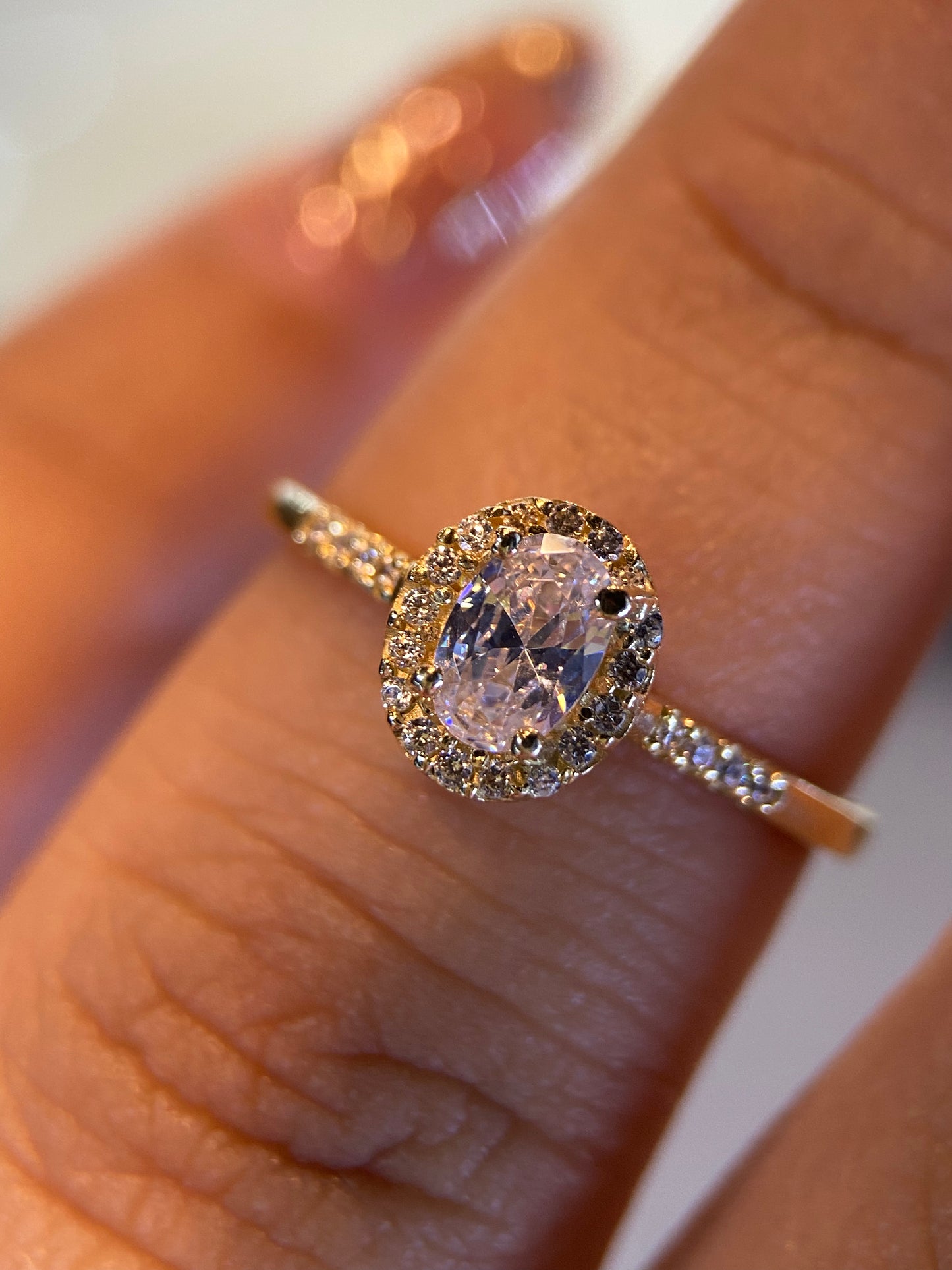 Anillo de compromiso en oro