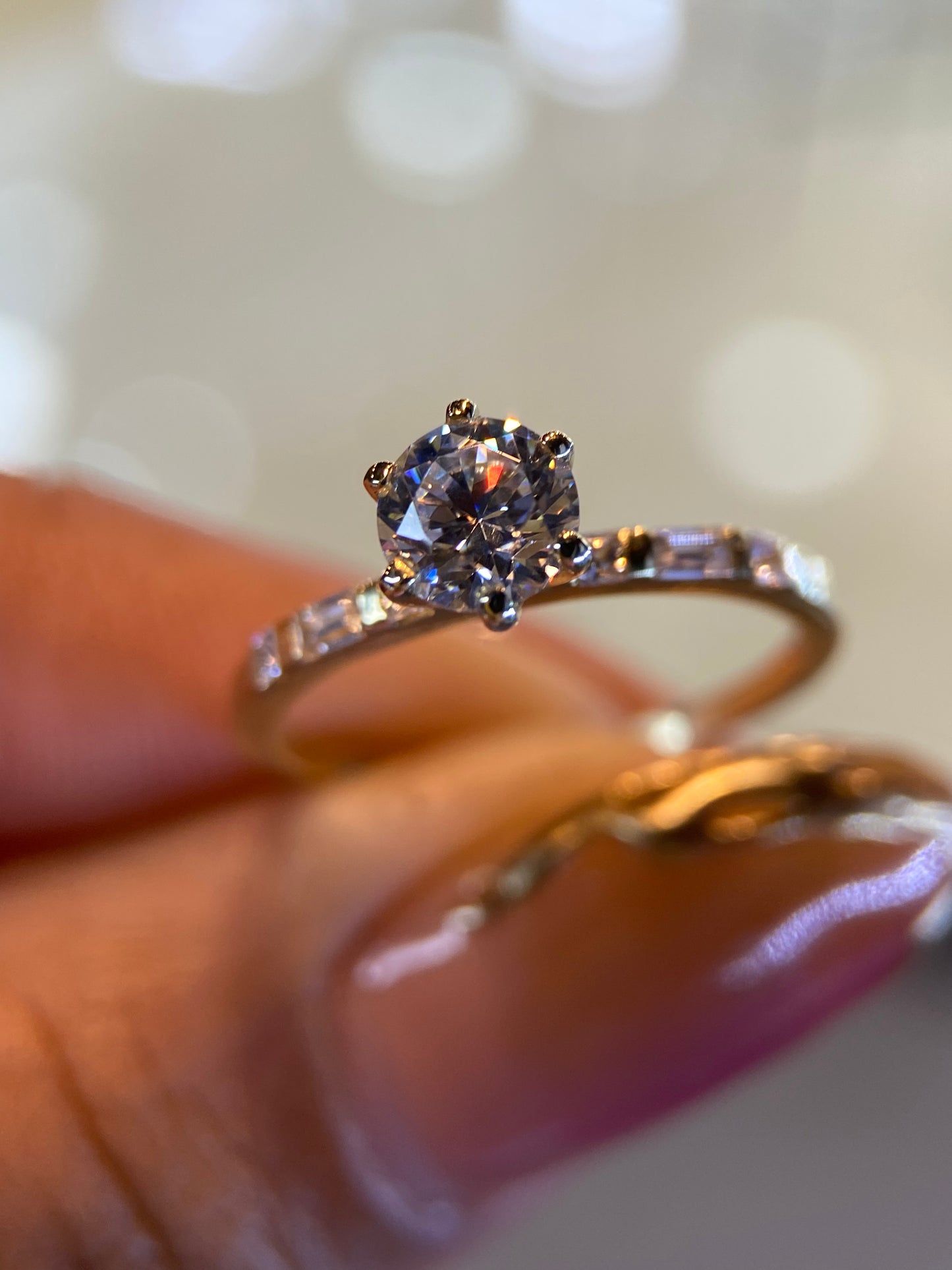 Anillo de compromiso en oro