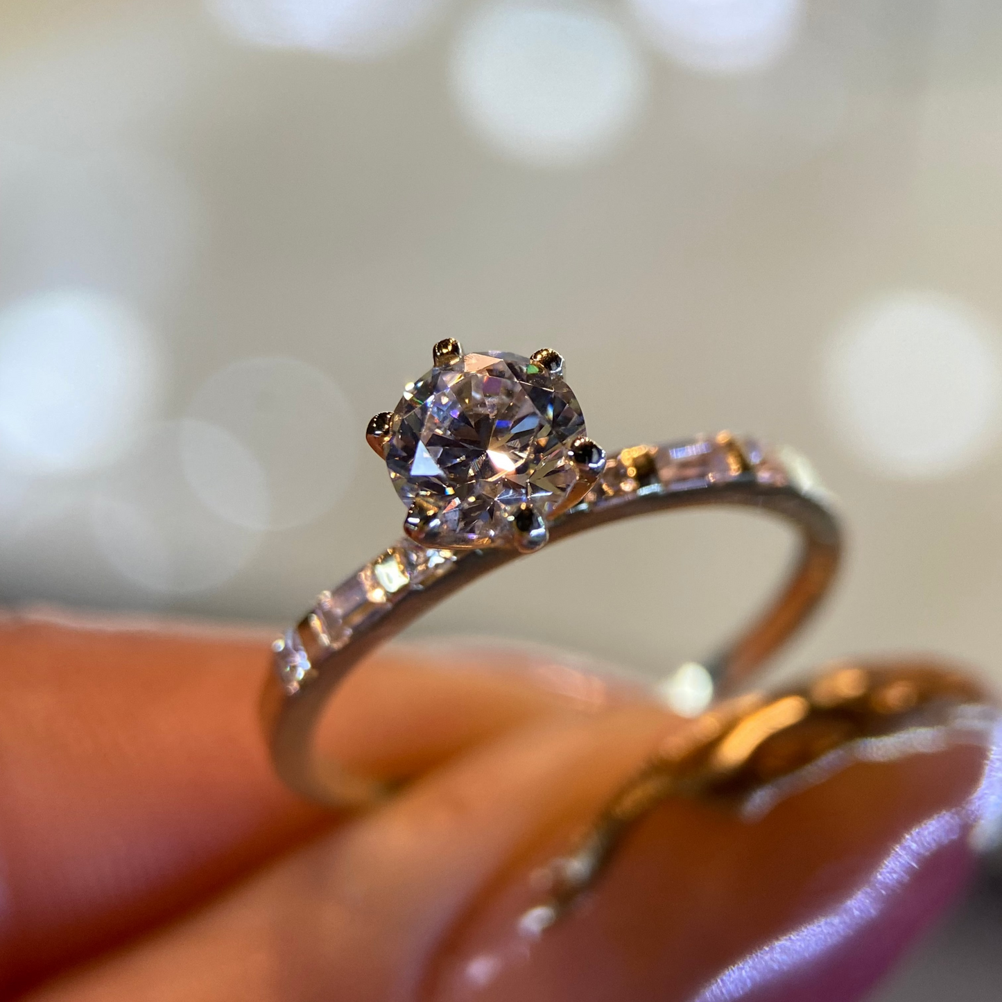 Anillo de compromiso en oro