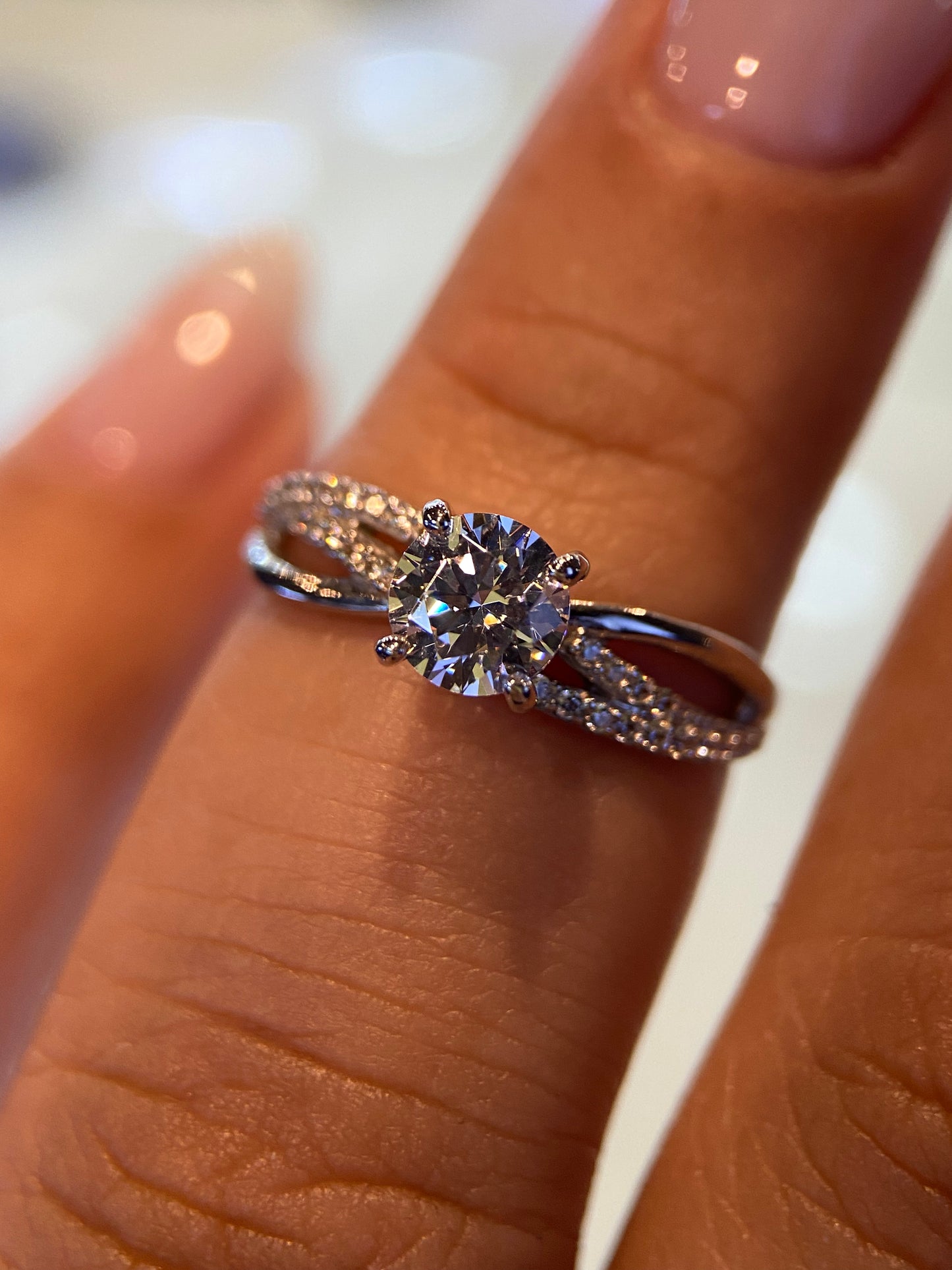 Anillo de compromiso en oro
