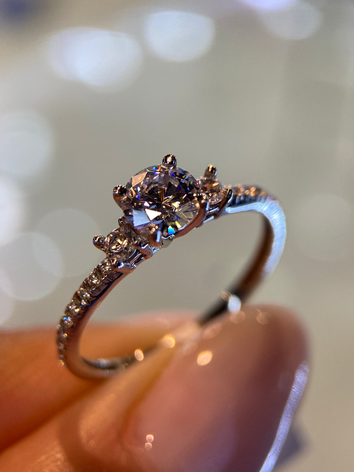Anillo de compromiso en oro