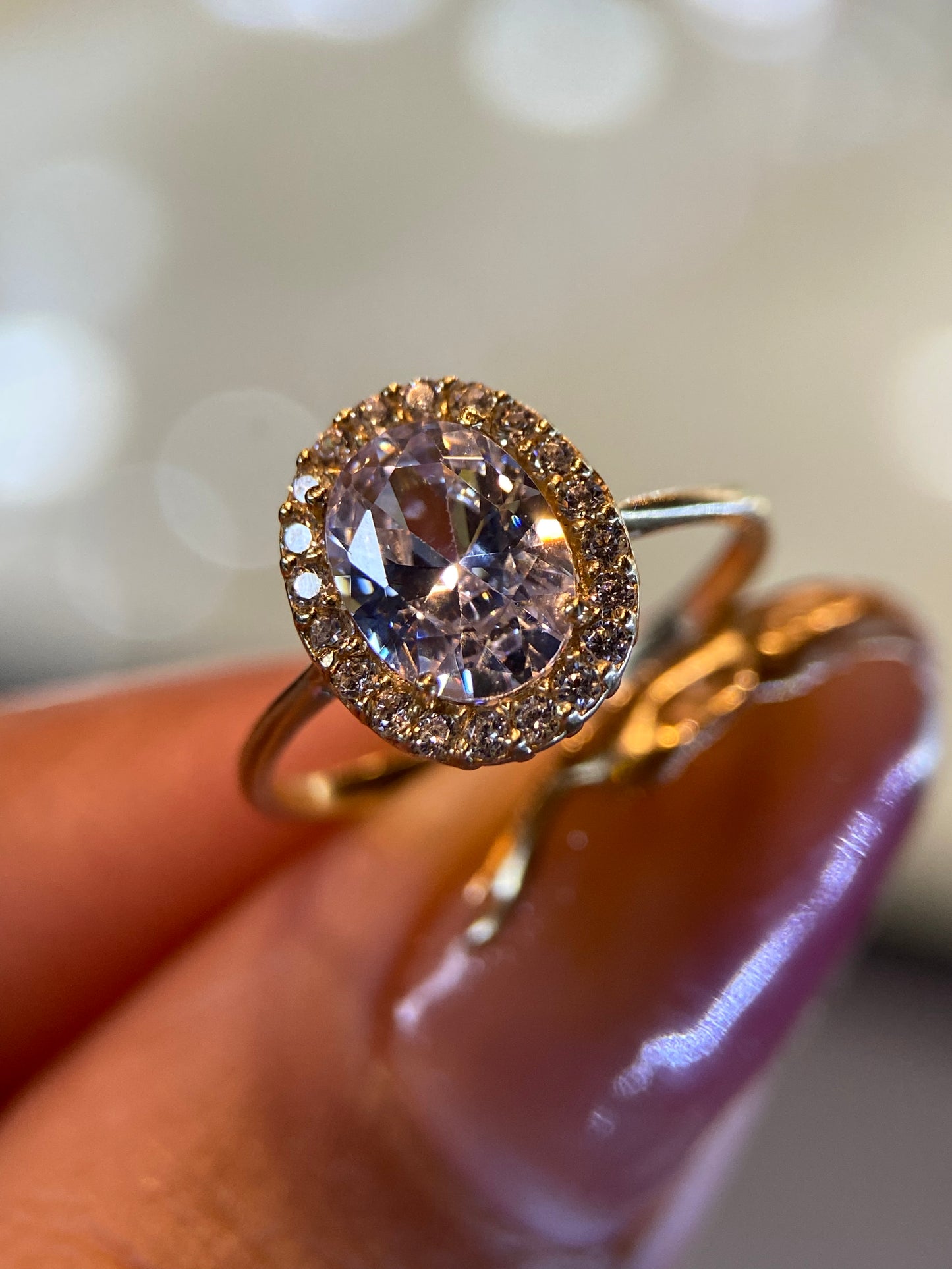 Anillo de compromiso en oro