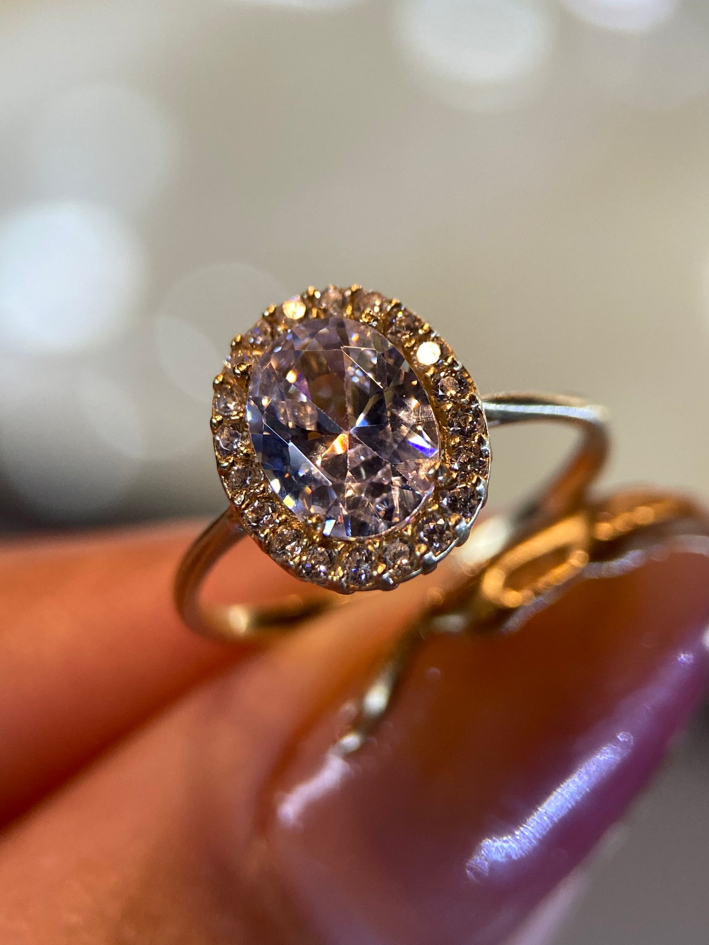 Anillo de compromiso en oro