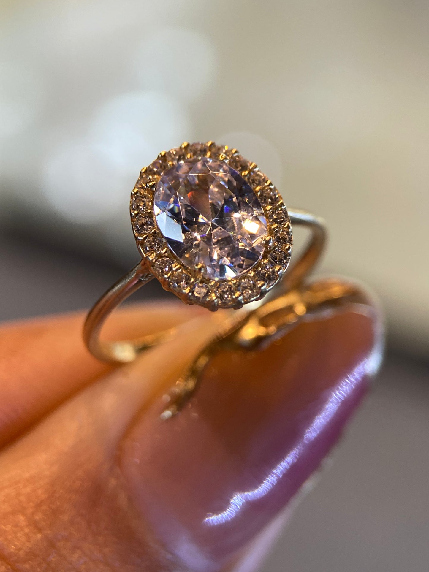 Anillo de compromiso en oro