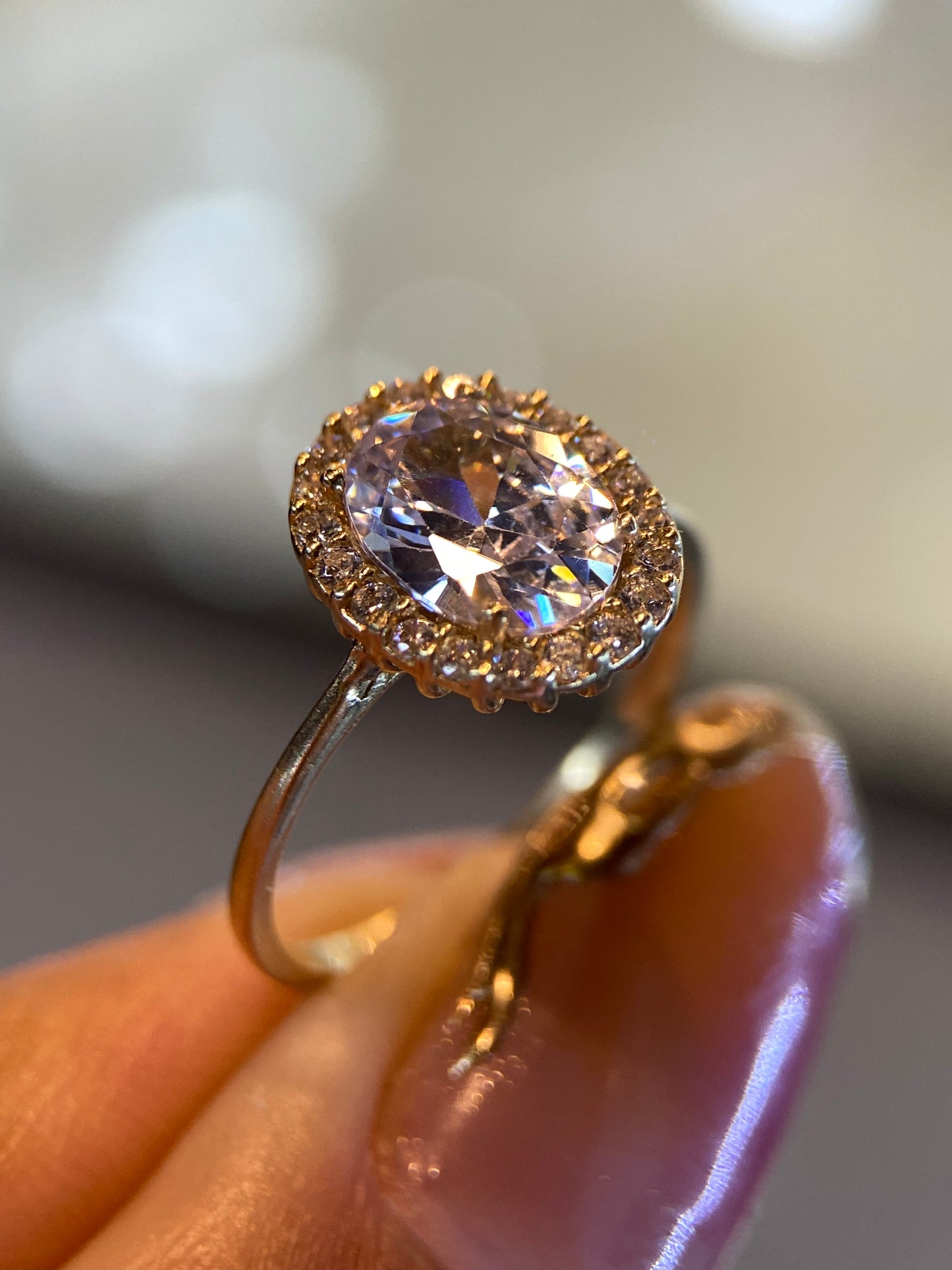 Anillo de compromiso en oro