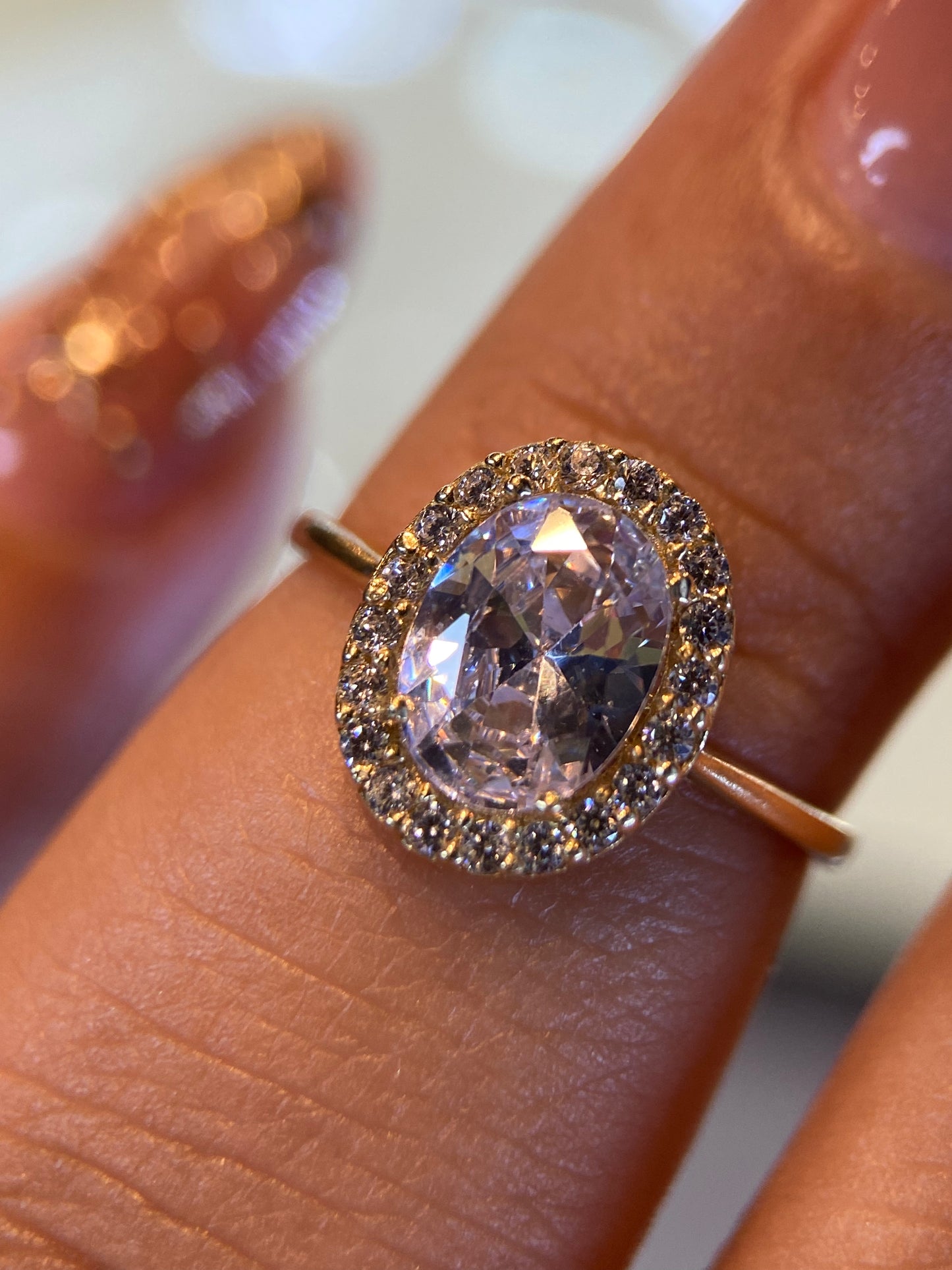 Anillo de compromiso en oro