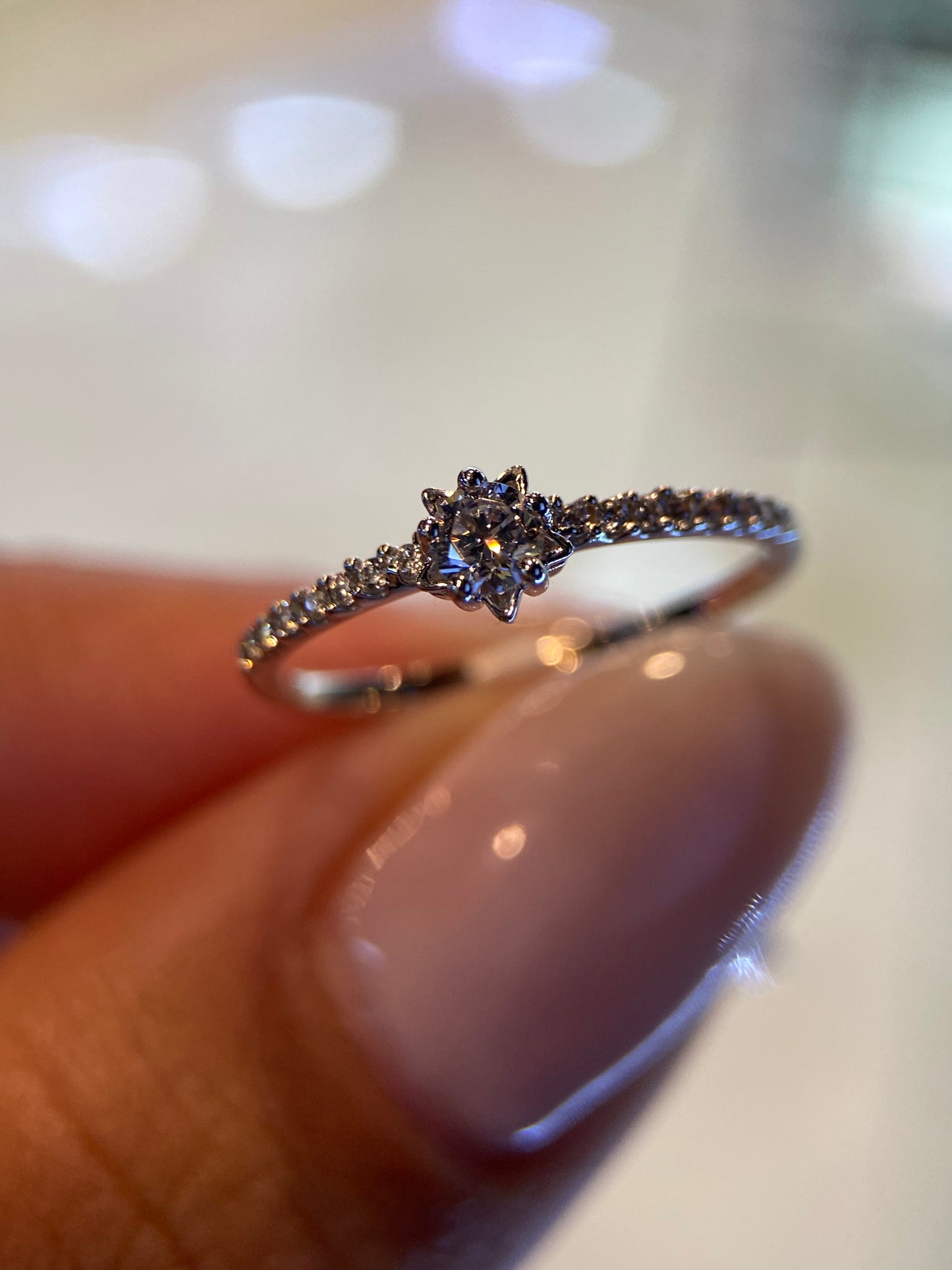 Anillo de compromiso en oro