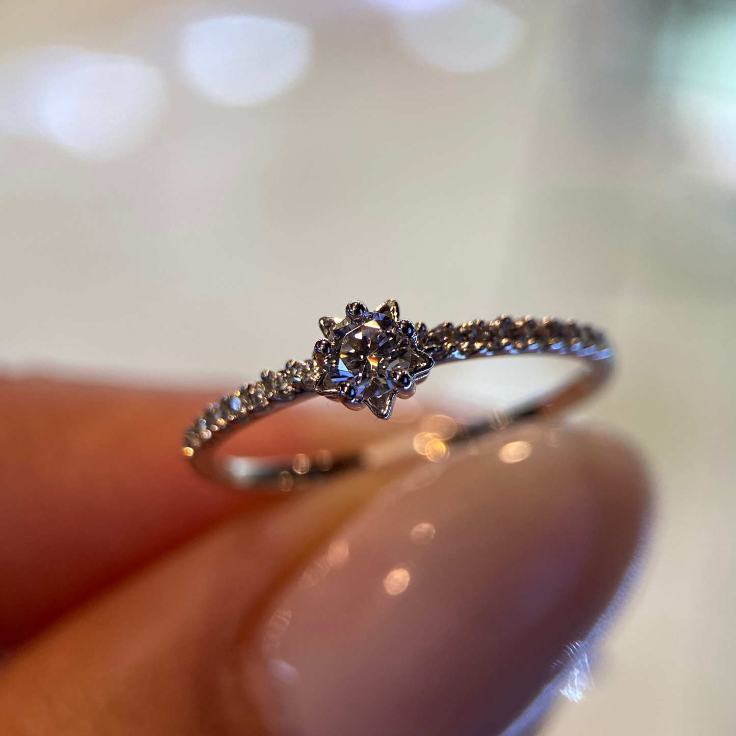 Anillo de compromiso en oro