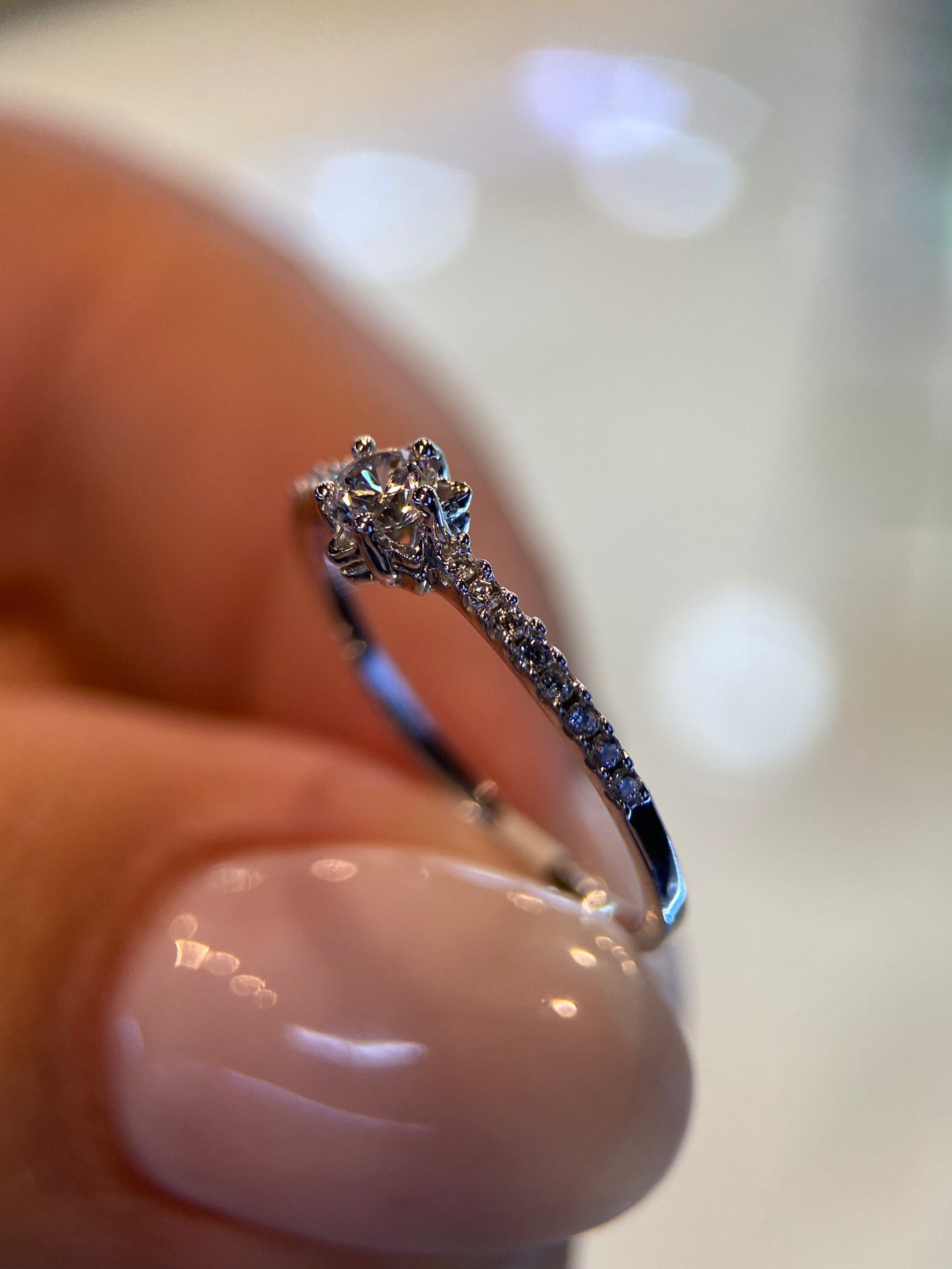 Anillo de compromiso en oro